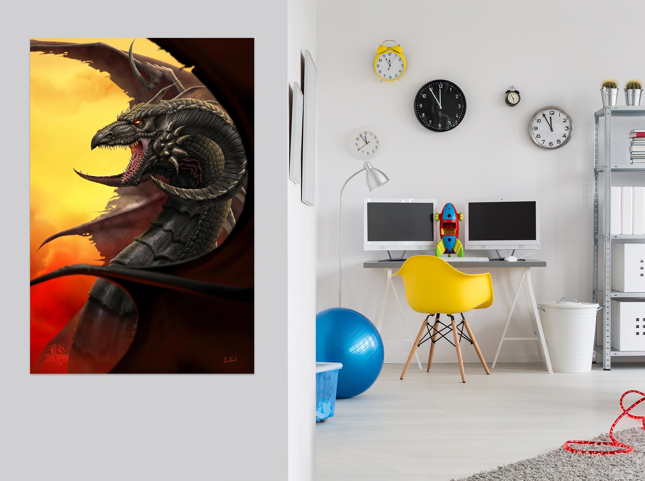 3D Dragon 5115 Tom Wood Wall Sticker