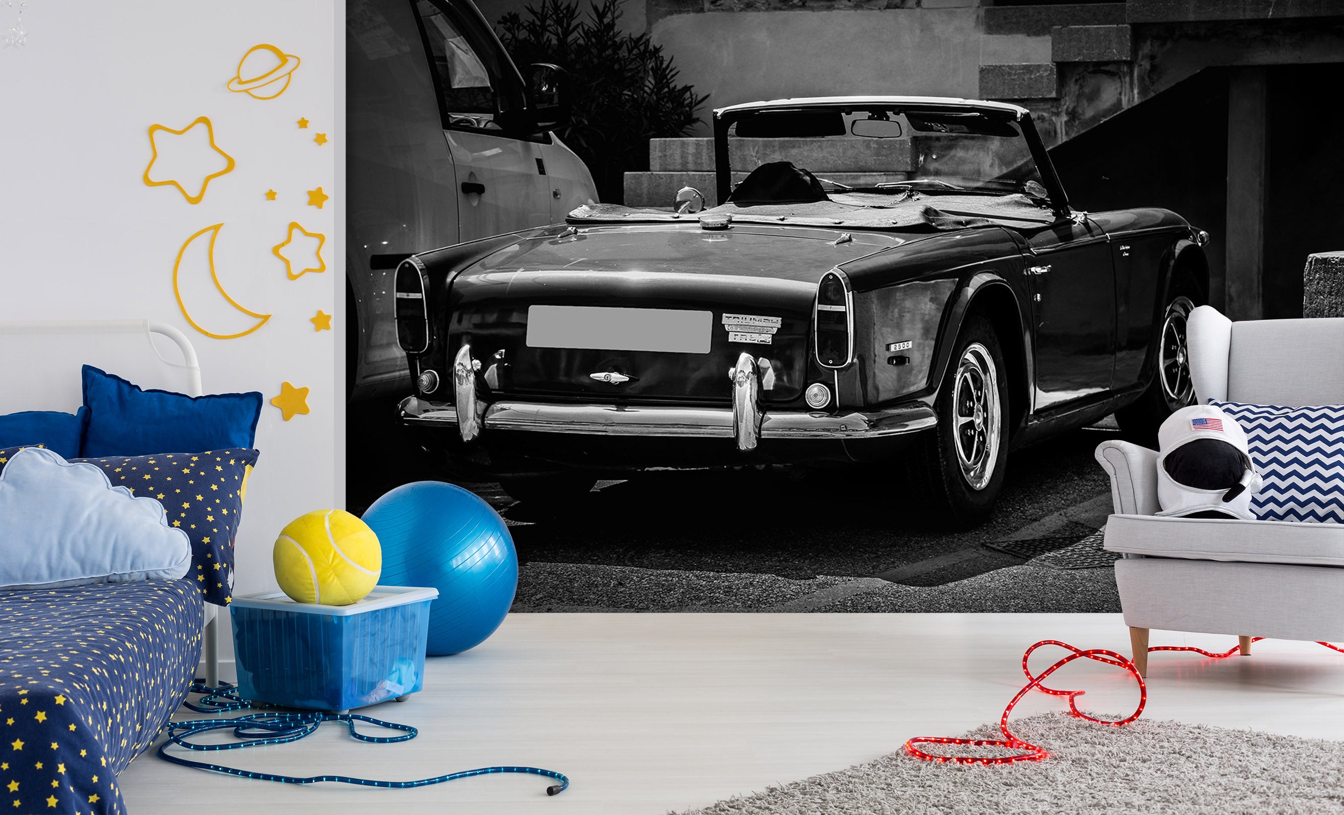 3D Black Vehicle 199 Vehicle Wall Murals