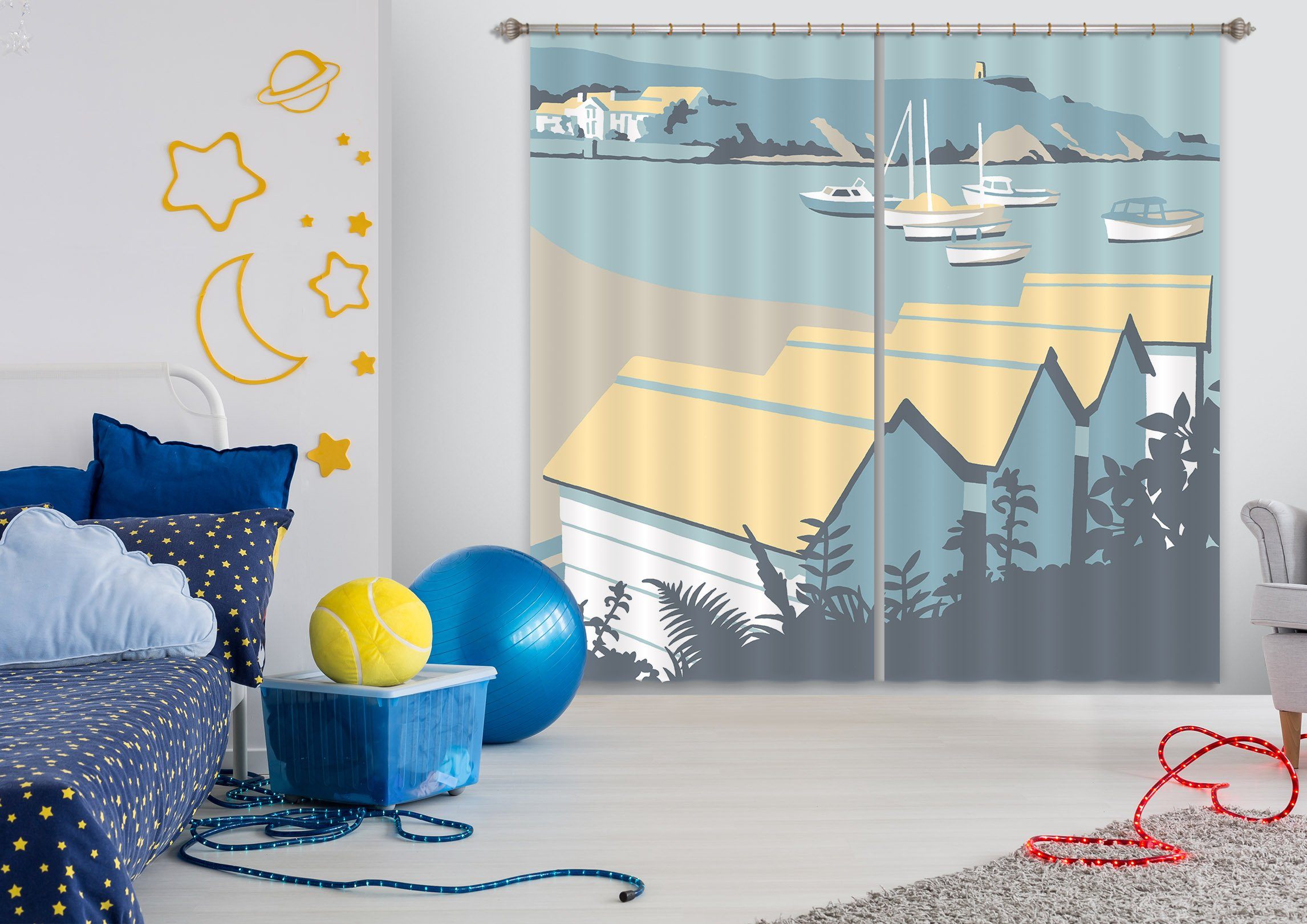 3D Bude 107 Steve Read Curtain Curtains Drapes Curtains AJ Creativity Home 
