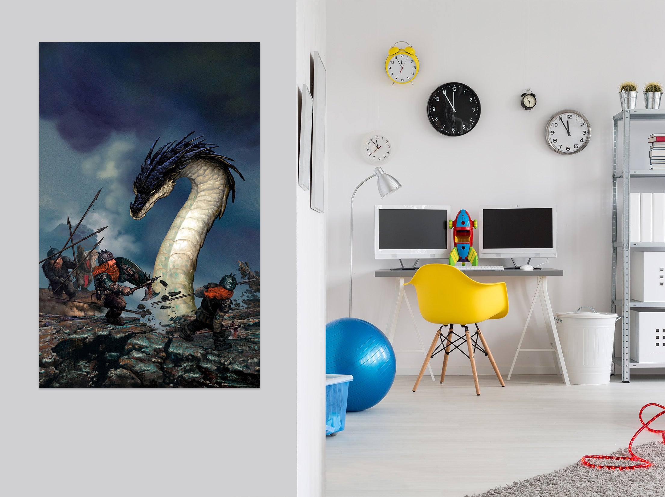 3D Dragon Warrior 8115 Ciruelo Wall Sticker