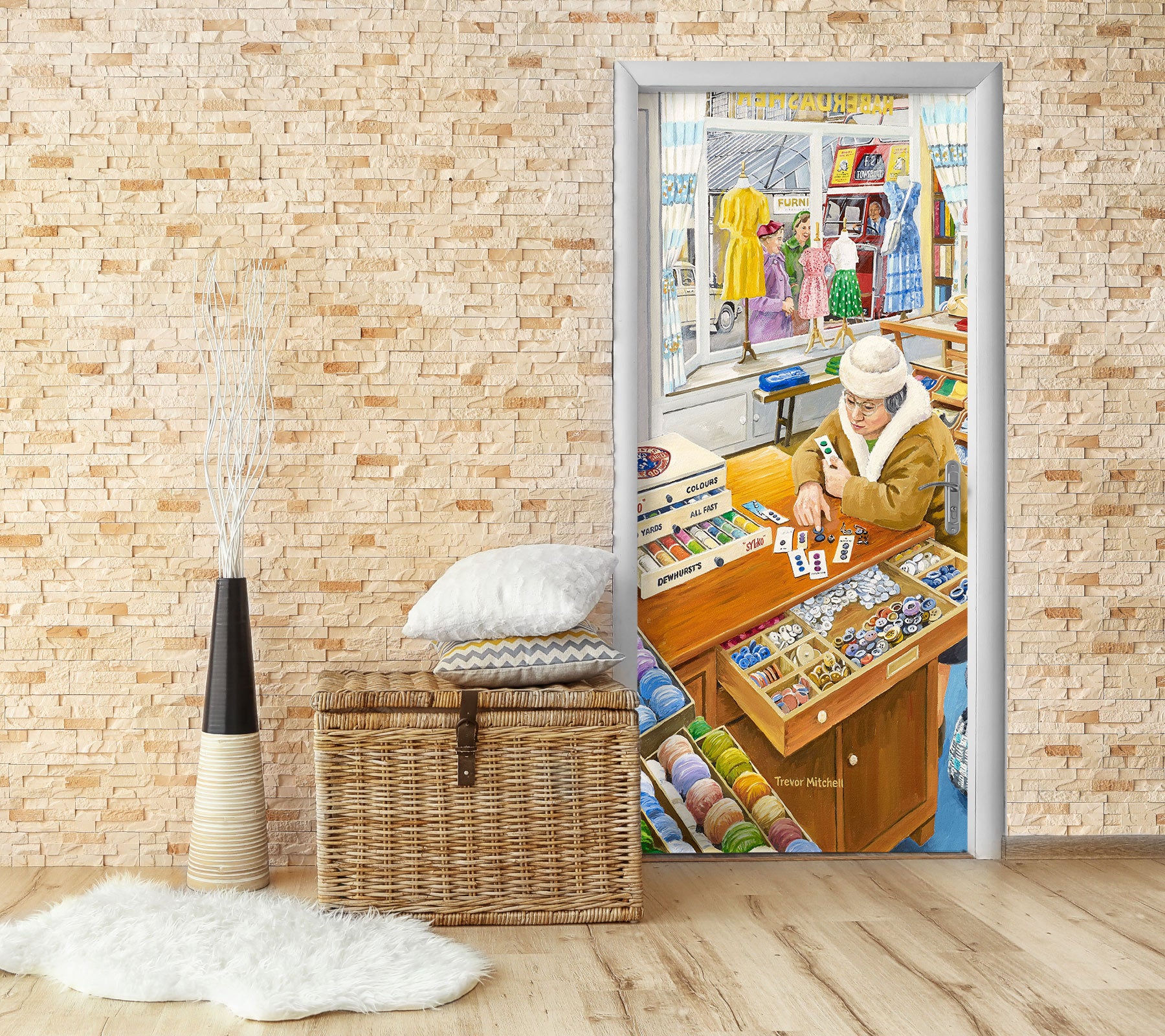 3D Clothing Store 103154 Trevor Mitchell Door Mural