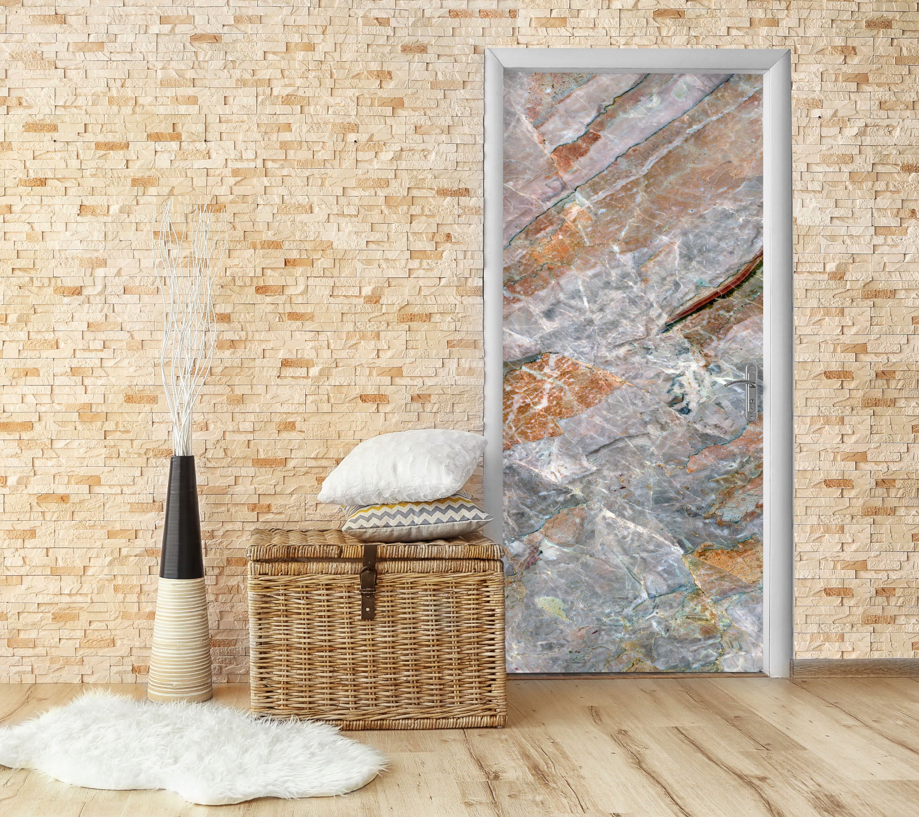 3D Marbling 25194 Door Mural