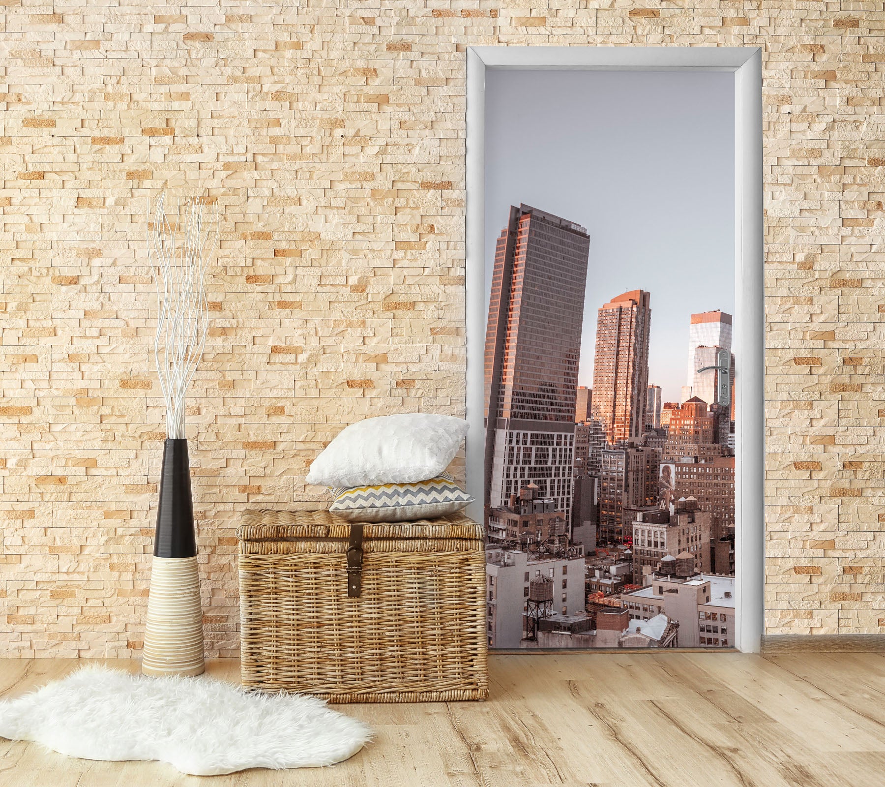 3D High-Rise 101148 Assaf Frank Door Mural