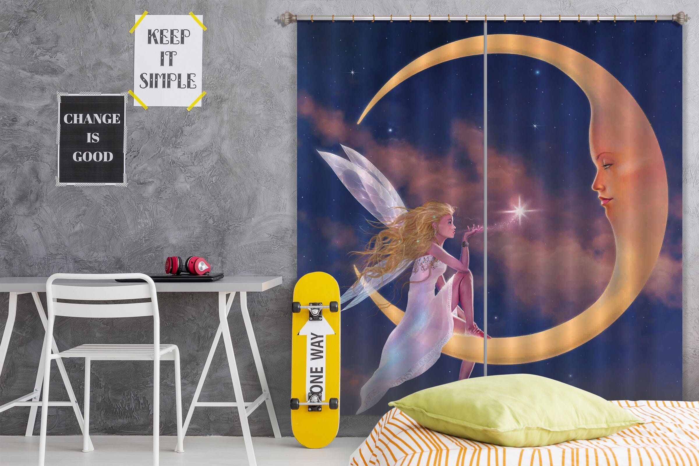 3D Star Kiss 075 Vincent Hie Curtain Curtains Drapes Curtains AJ Creativity Home 