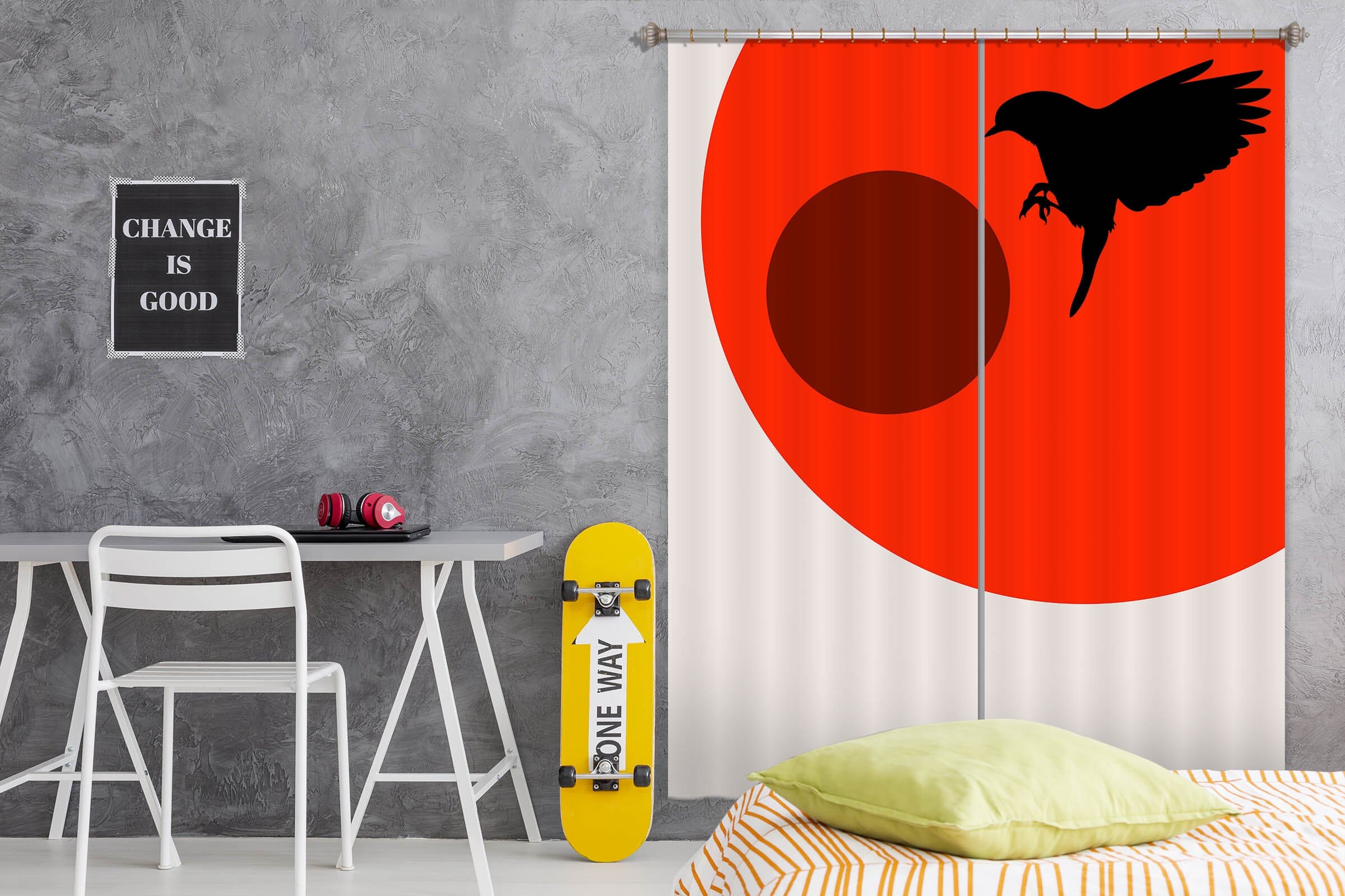 3D Bird Wings 1117 Boris Draschoff Curtain Curtains Drapes Curtains AJ Creativity Home 