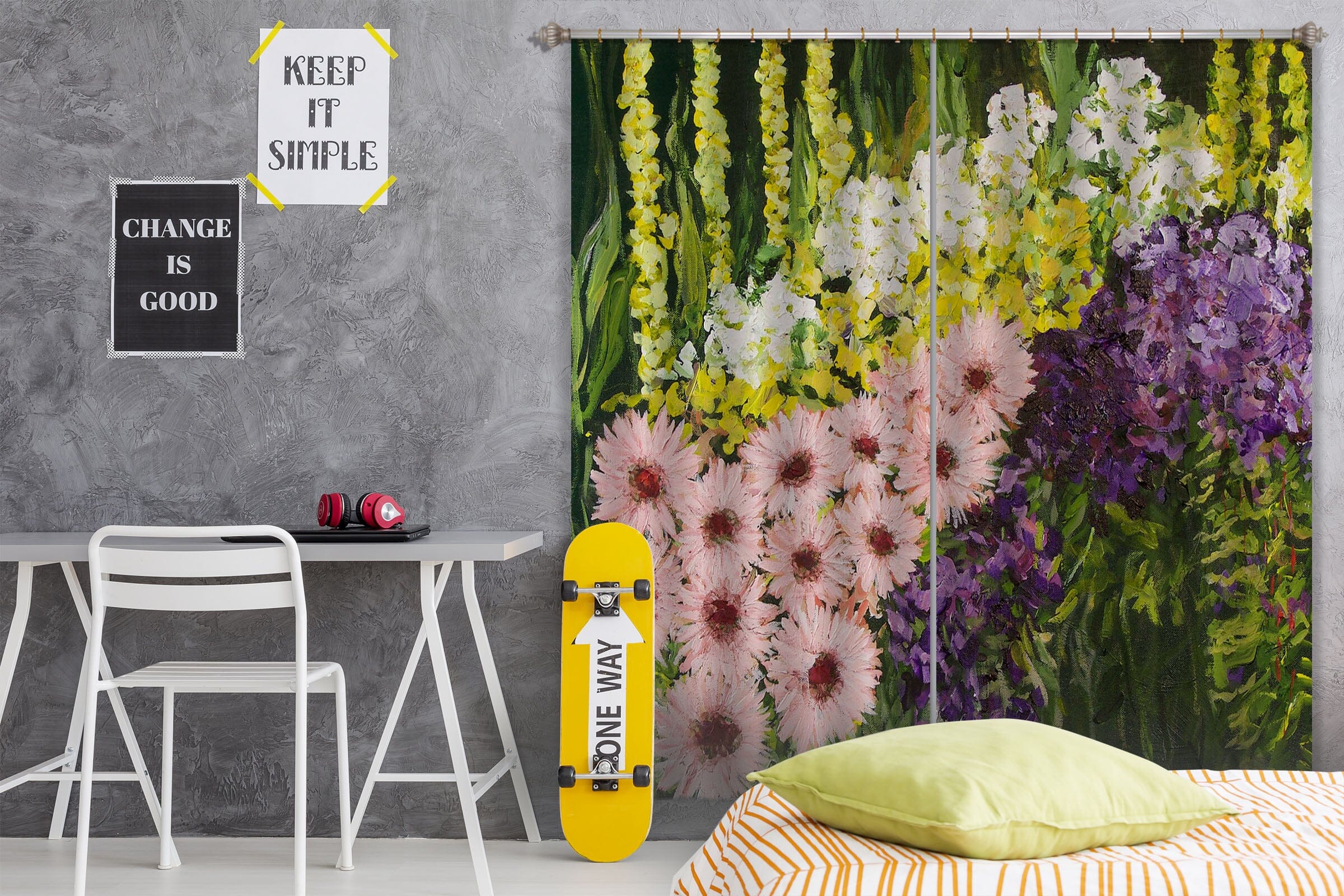 3D Flower Dance 2115 Allan P. Friedlander Curtain Curtains Drapes Curtains AJ Creativity Home 