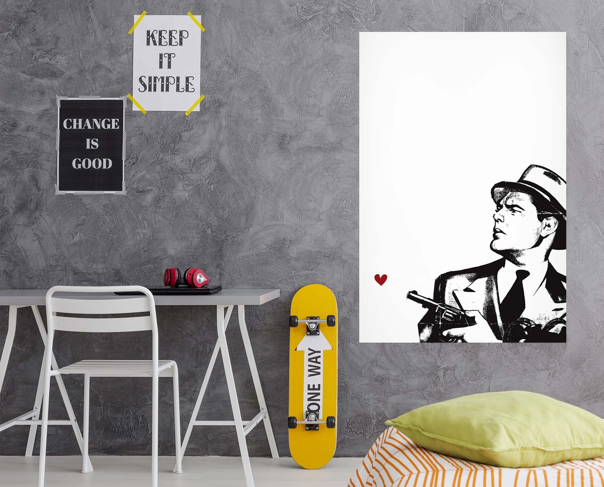 3D Sketch Men 136 Boris Draschoff Wall Sticker Wallpaper AJ Wallpaper 2 