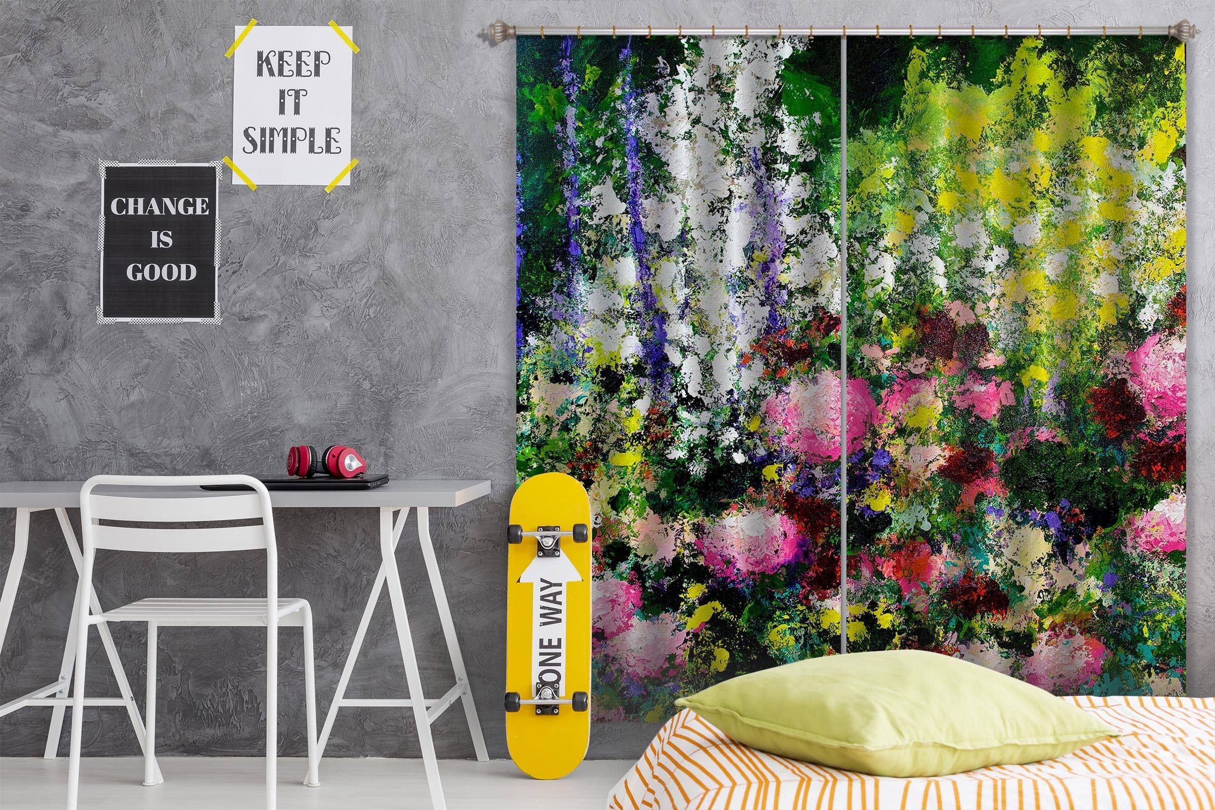 3D Summer Flowers 194 Allan P. Friedlander Curtain Curtains Drapes Curtains AJ Creativity Home 