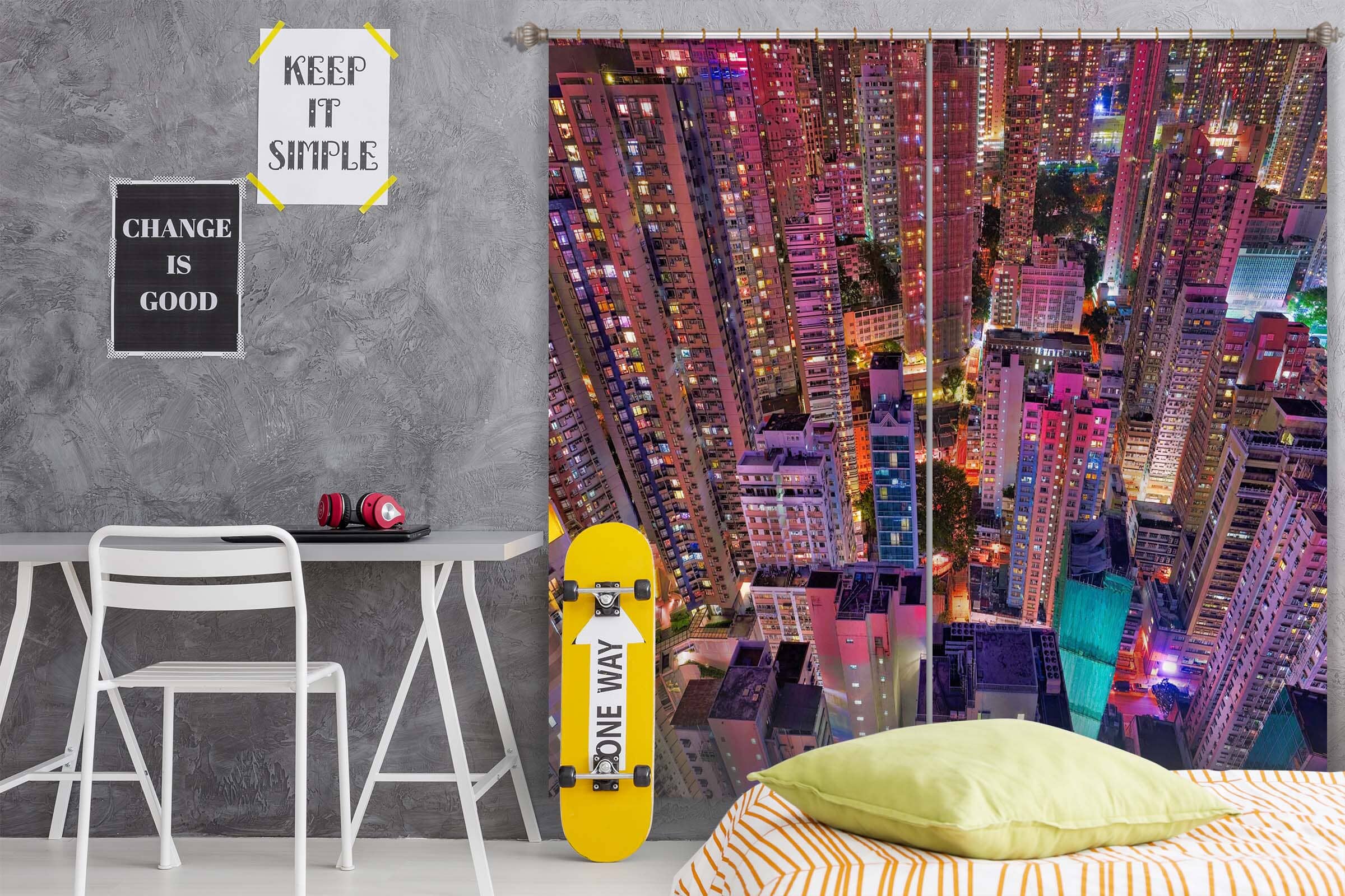 3D Pink Light 200 Marco Carmassi Curtain Curtains Drapes Curtains AJ Creativity Home 