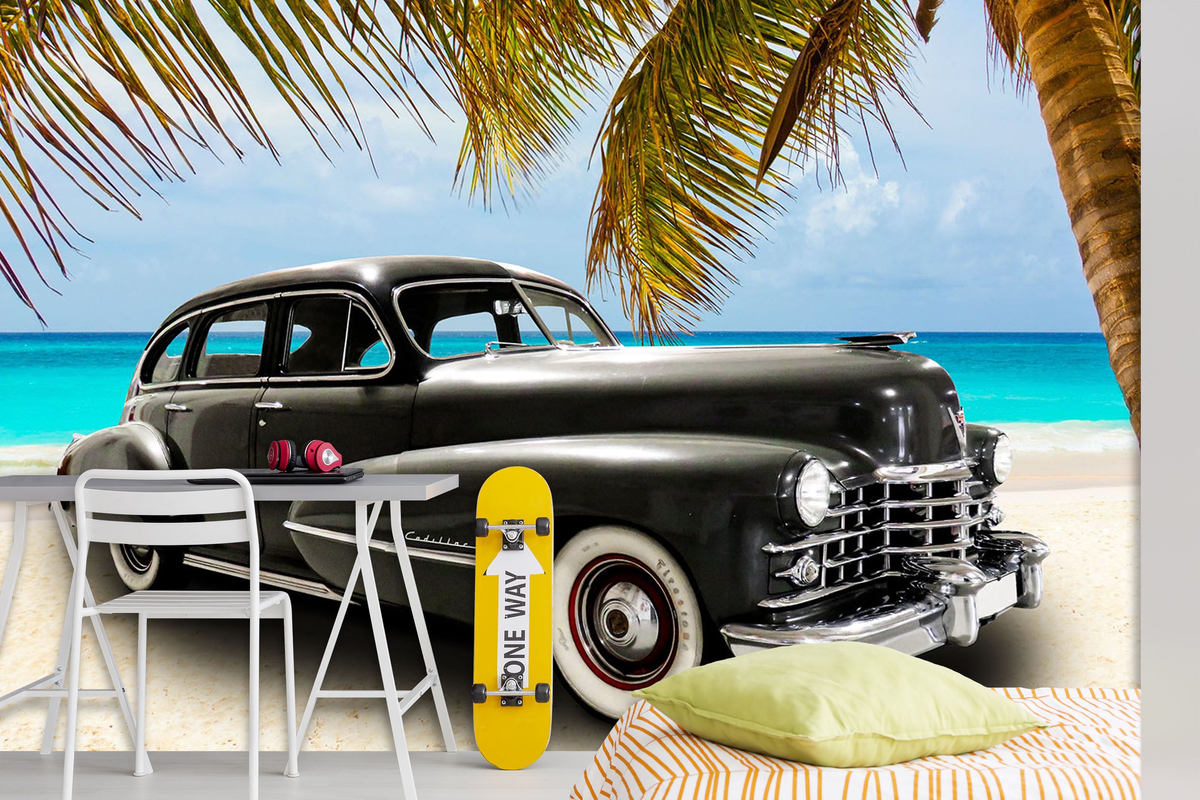 3D Coconut Vehicle 407 Vehicle Wall Murals