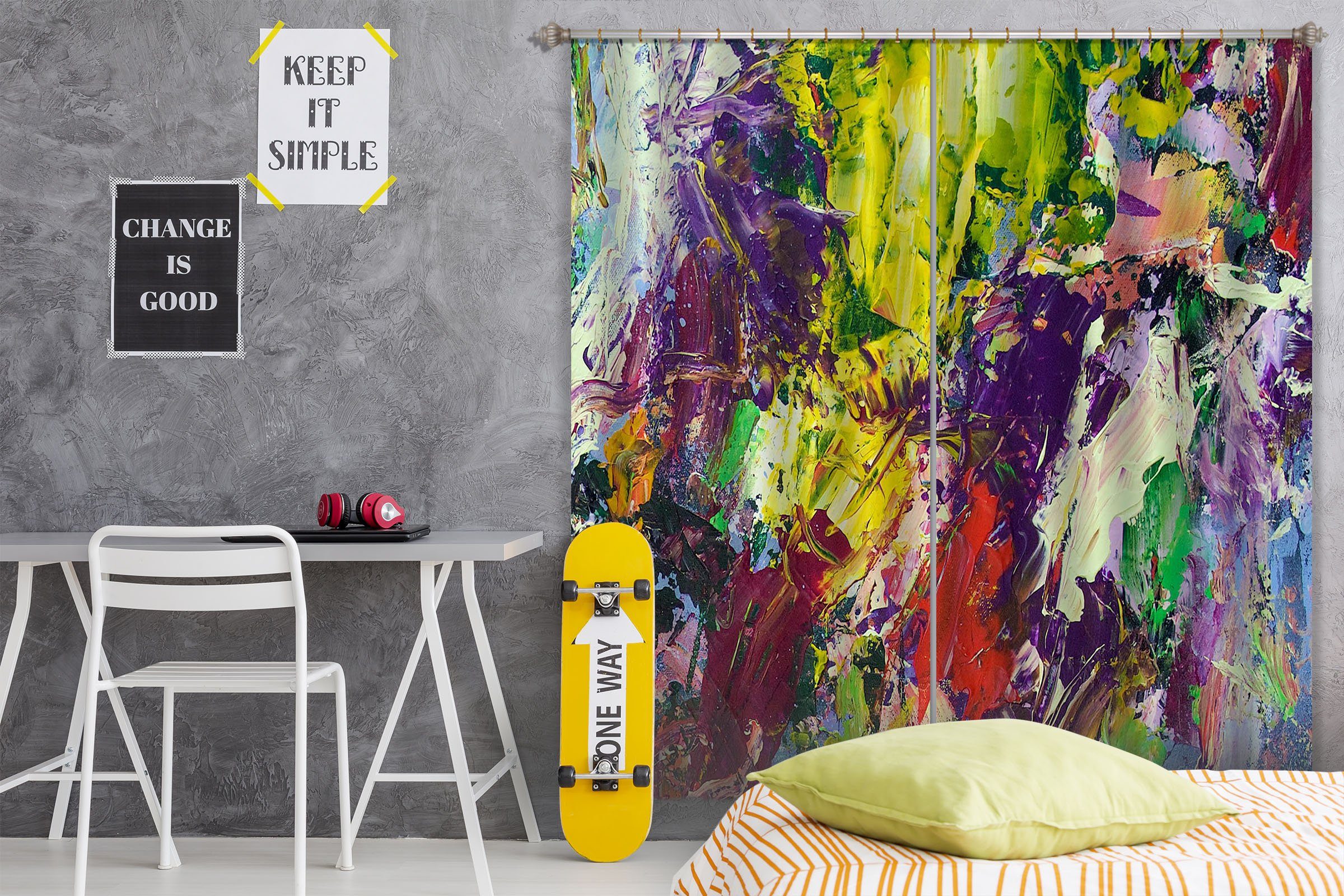 3D Abstract Art 255 Allan P. Friedlander Curtain Curtains Drapes Curtains AJ Creativity Home 