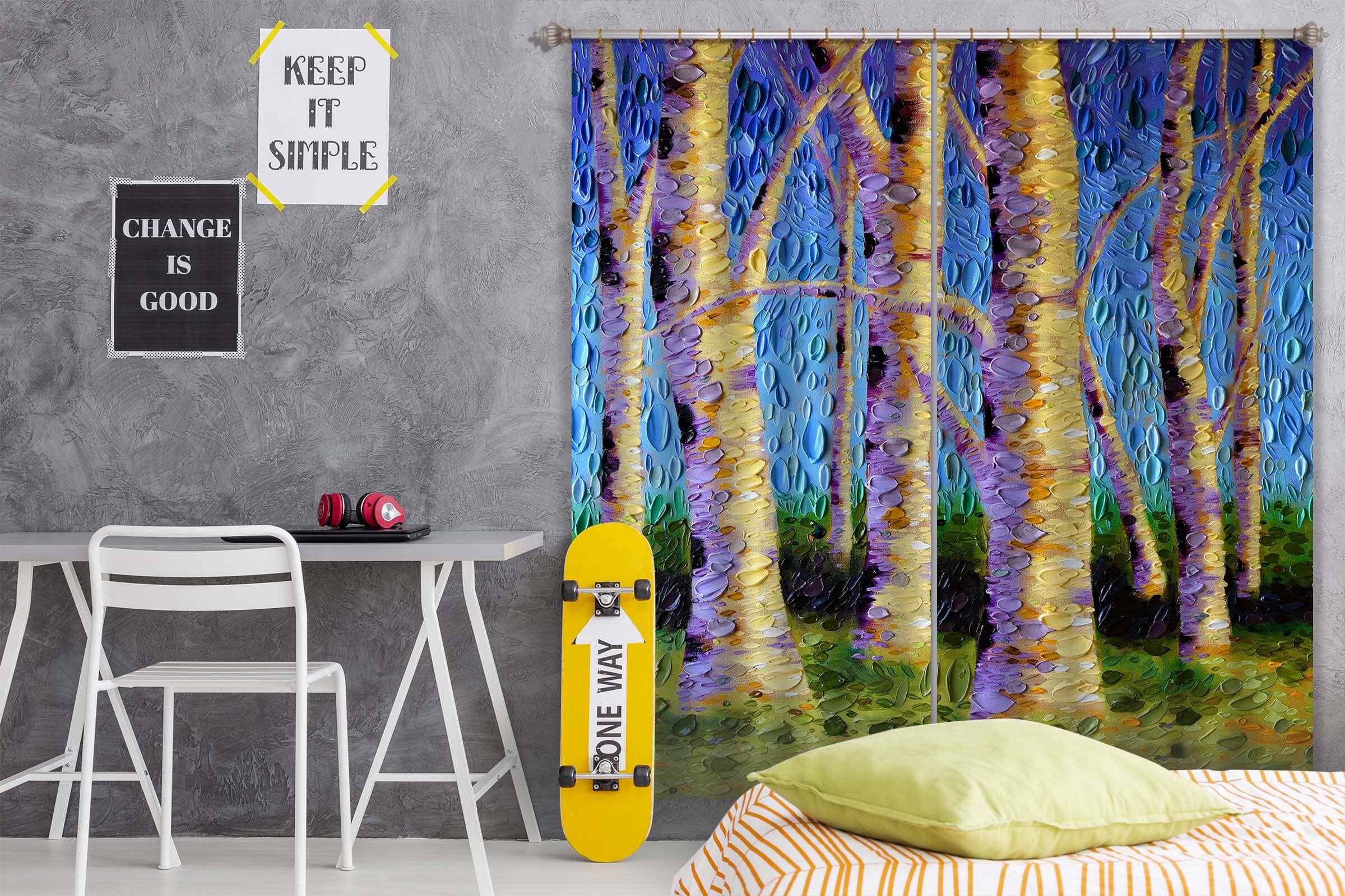 3D The Lyrical Garden 065 Dena Tollefson Curtain Curtains Drapes Curtains AJ Creativity Home 