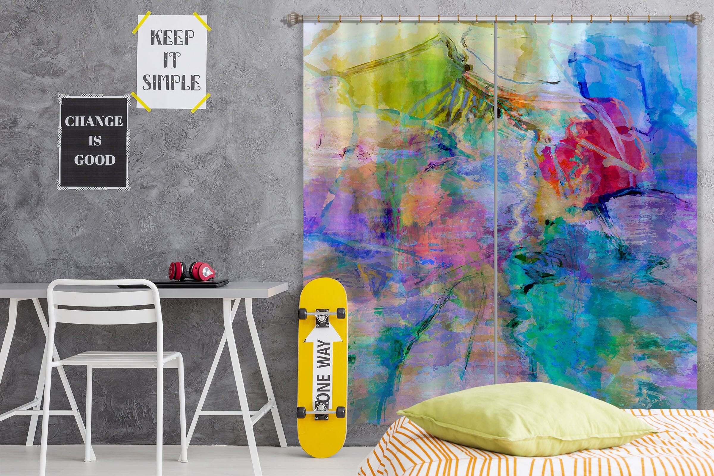 3D Beautiful Graffiti 226 Michael Tienhaara Curtain Curtains Drapes Curtains AJ Creativity Home 
