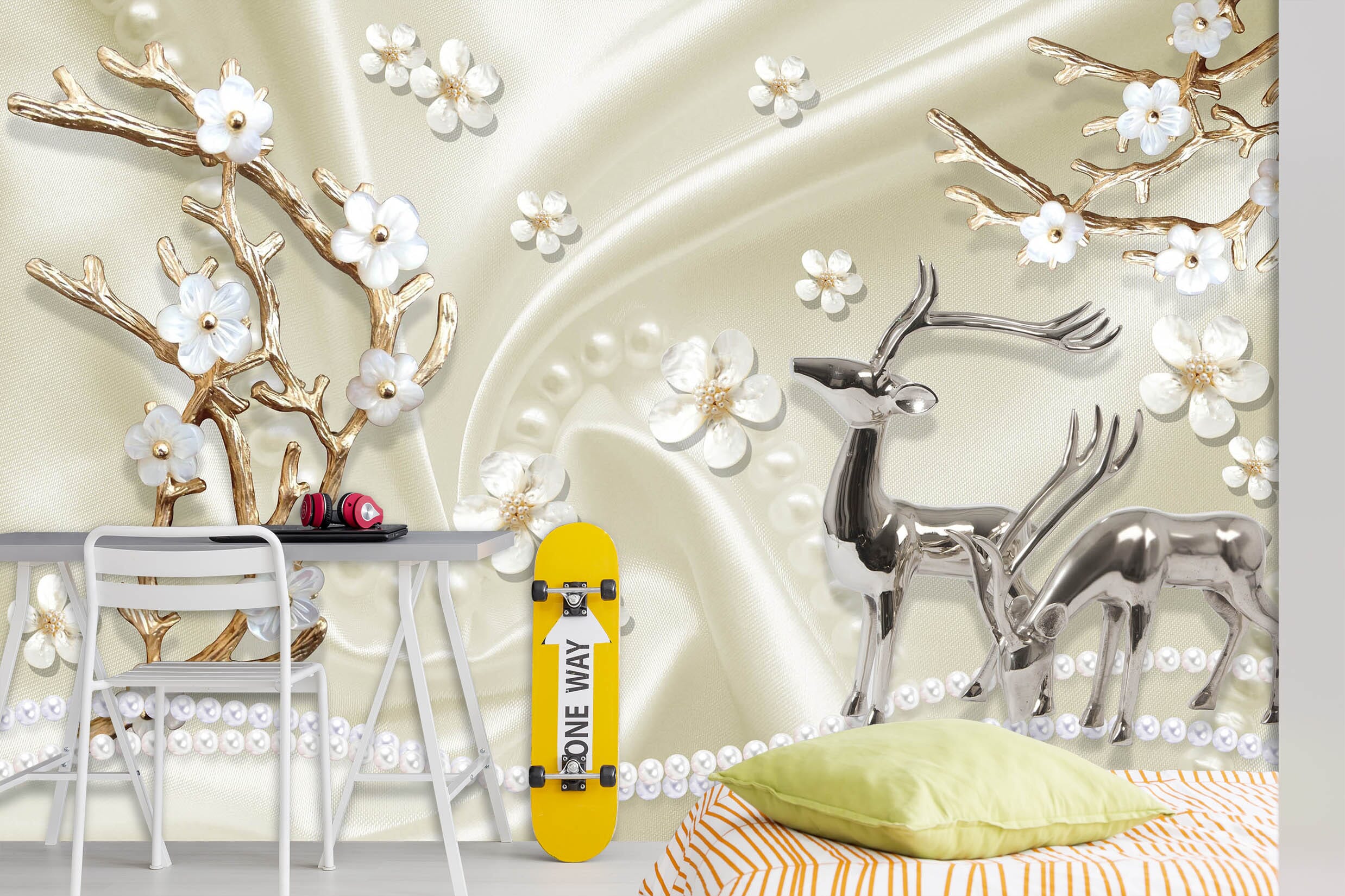3D Flower Tree 1490 Wall Murals Wallpaper AJ Wallpaper 2 