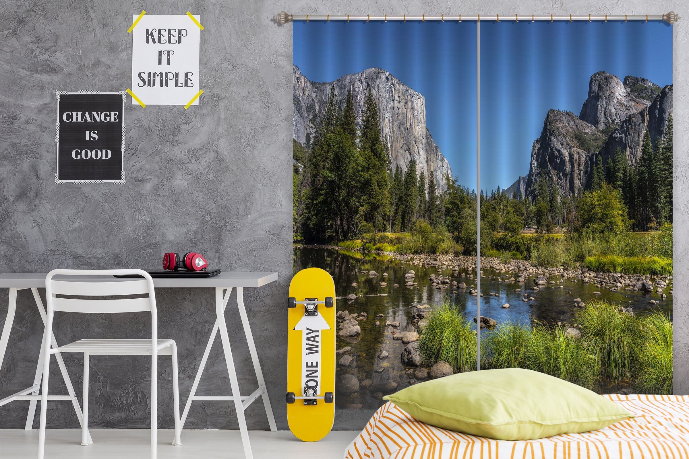3D Forest Lake 188 Marco Carmassi Curtain Curtains Drapes Curtains AJ Creativity Home 