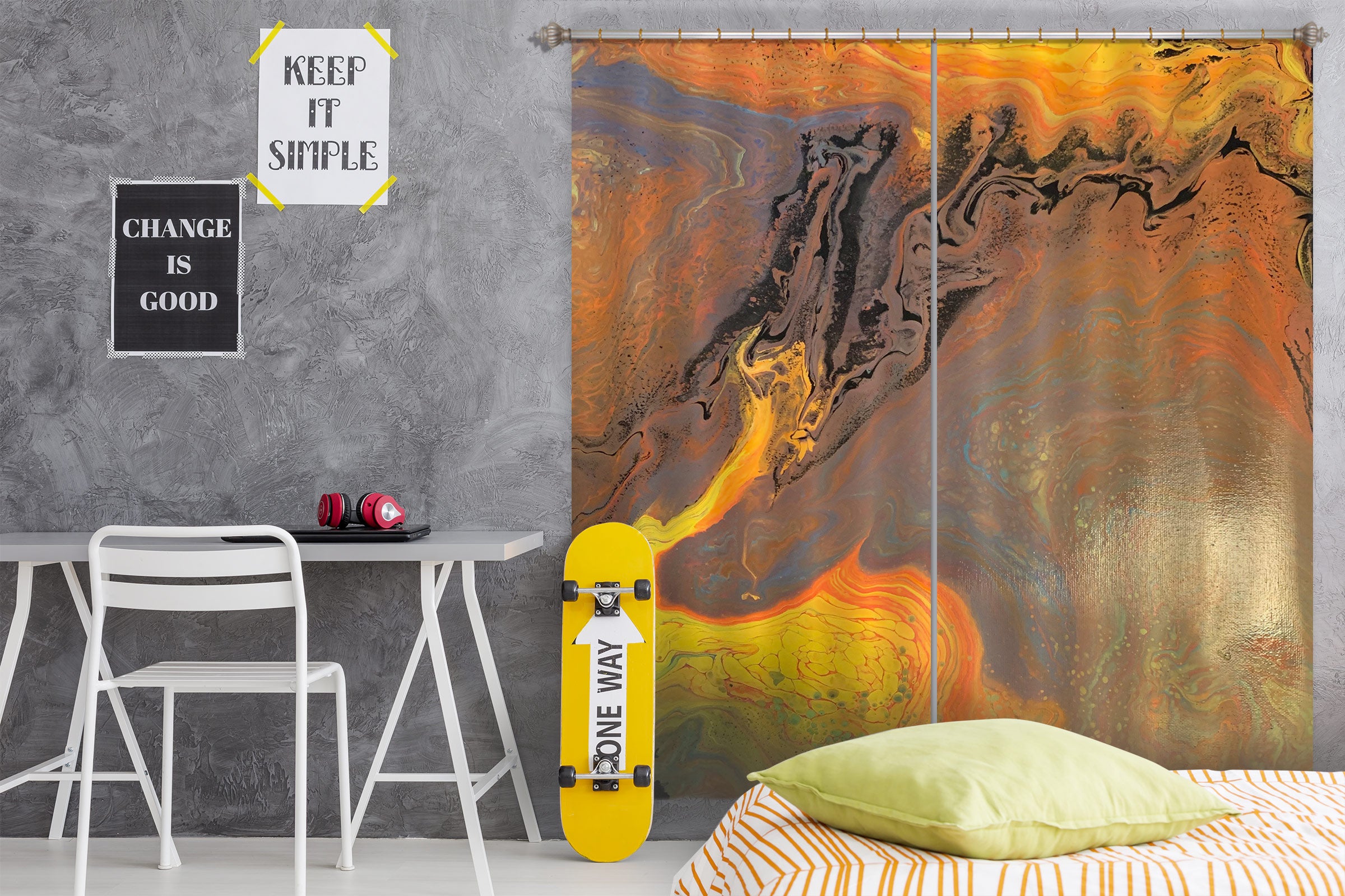 3D Gold Texture 8150 Valerie Latrice Curtain Curtains Drapes