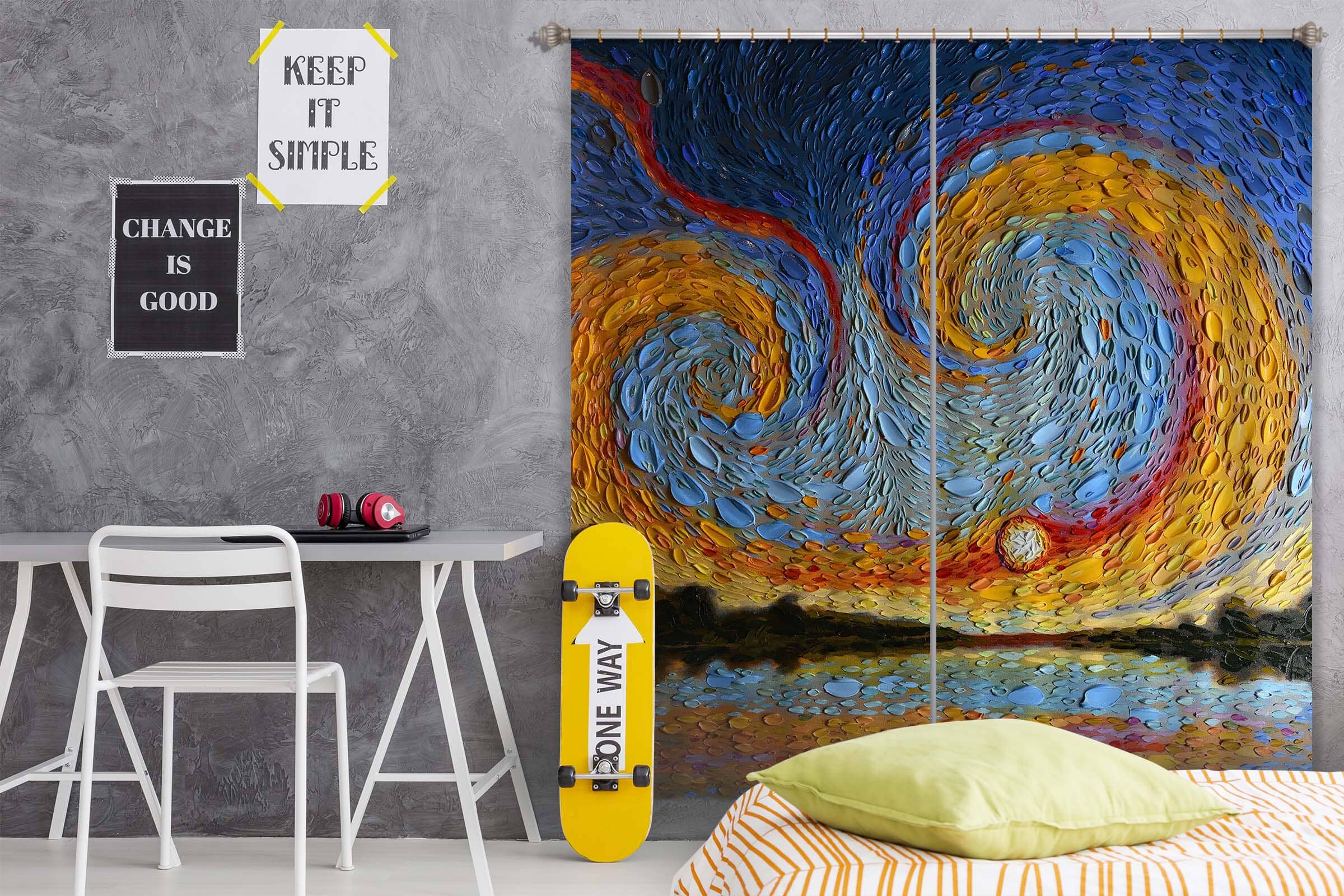 3D Colorful Shells 056 Dena Tollefson Curtain Curtains Drapes Curtains AJ Creativity Home 