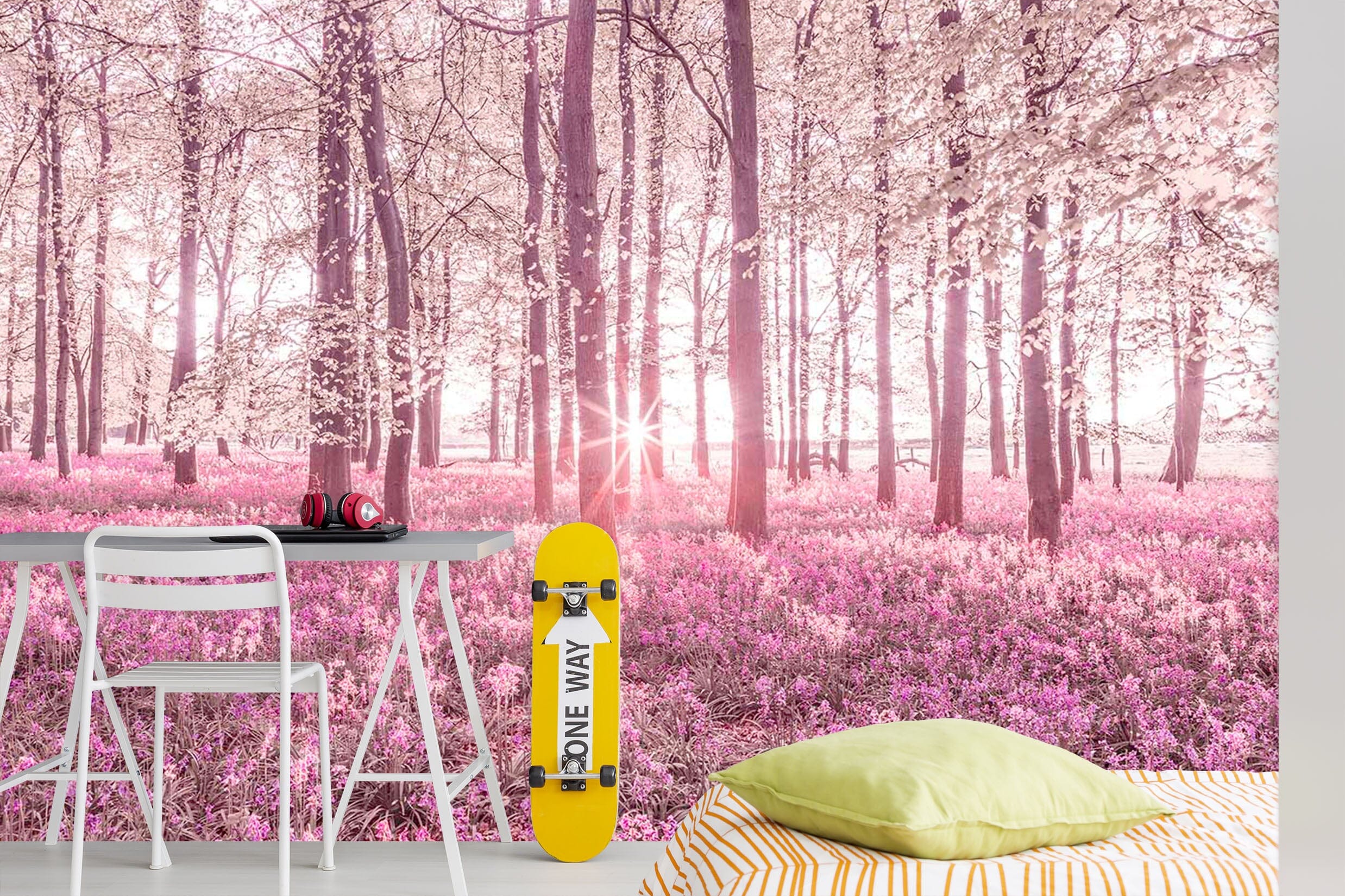 3D Pink Flower Sea 1416 Assaf Frank Wall Mural Wall Murals Wallpaper AJ Wallpaper 2 