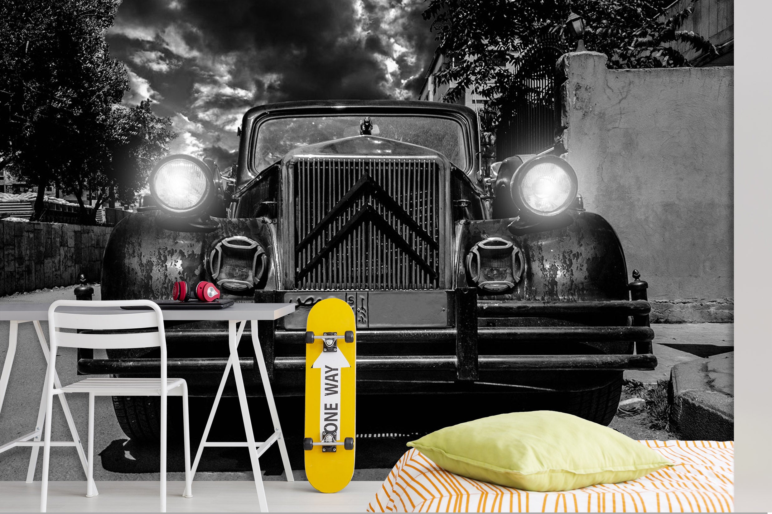 3D Automobile Citroen 105 Vehicle Wall Murals