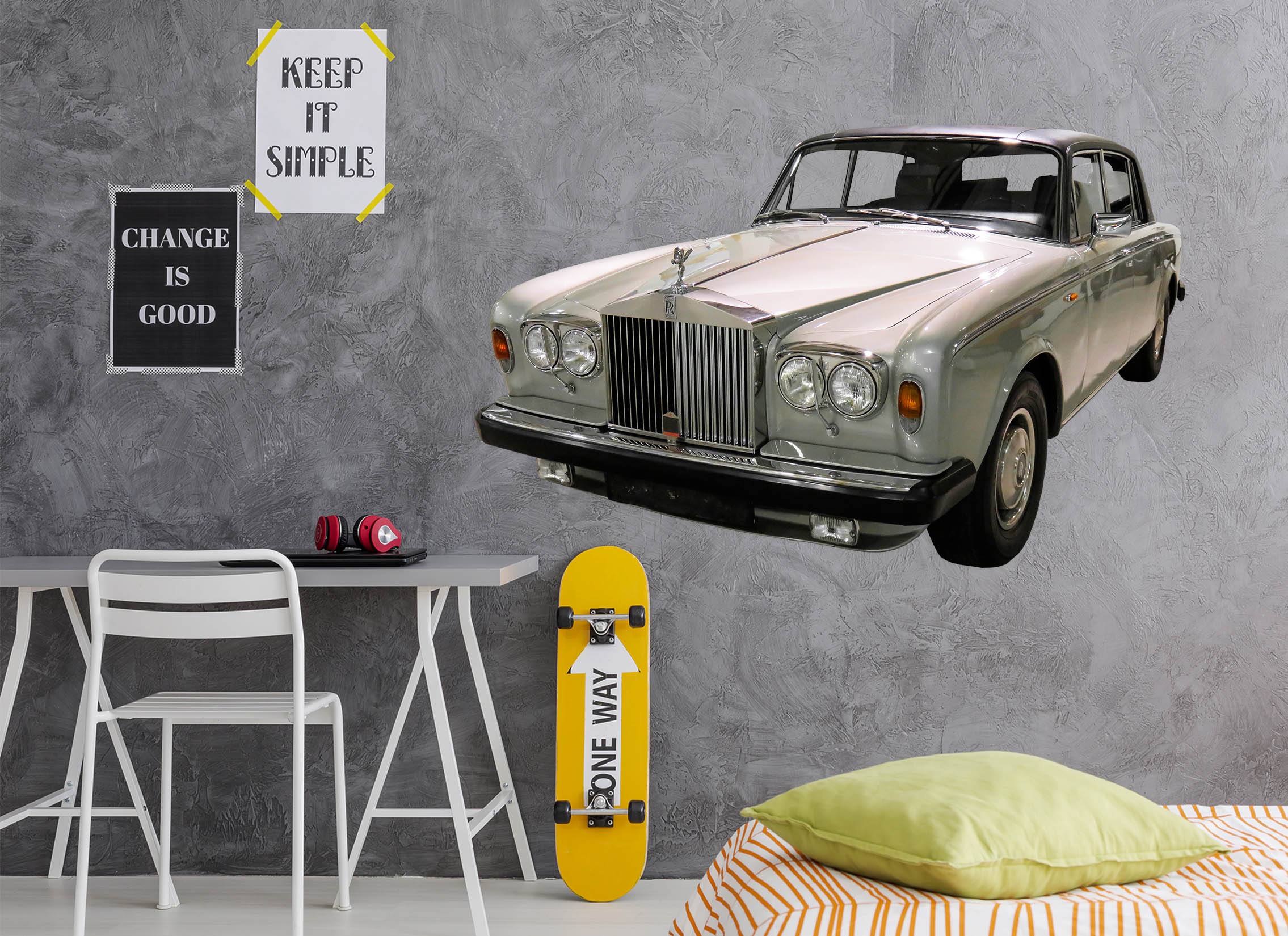 3D Rolls Royce White 0305 Vehicles Wallpaper AJ Wallpaper 