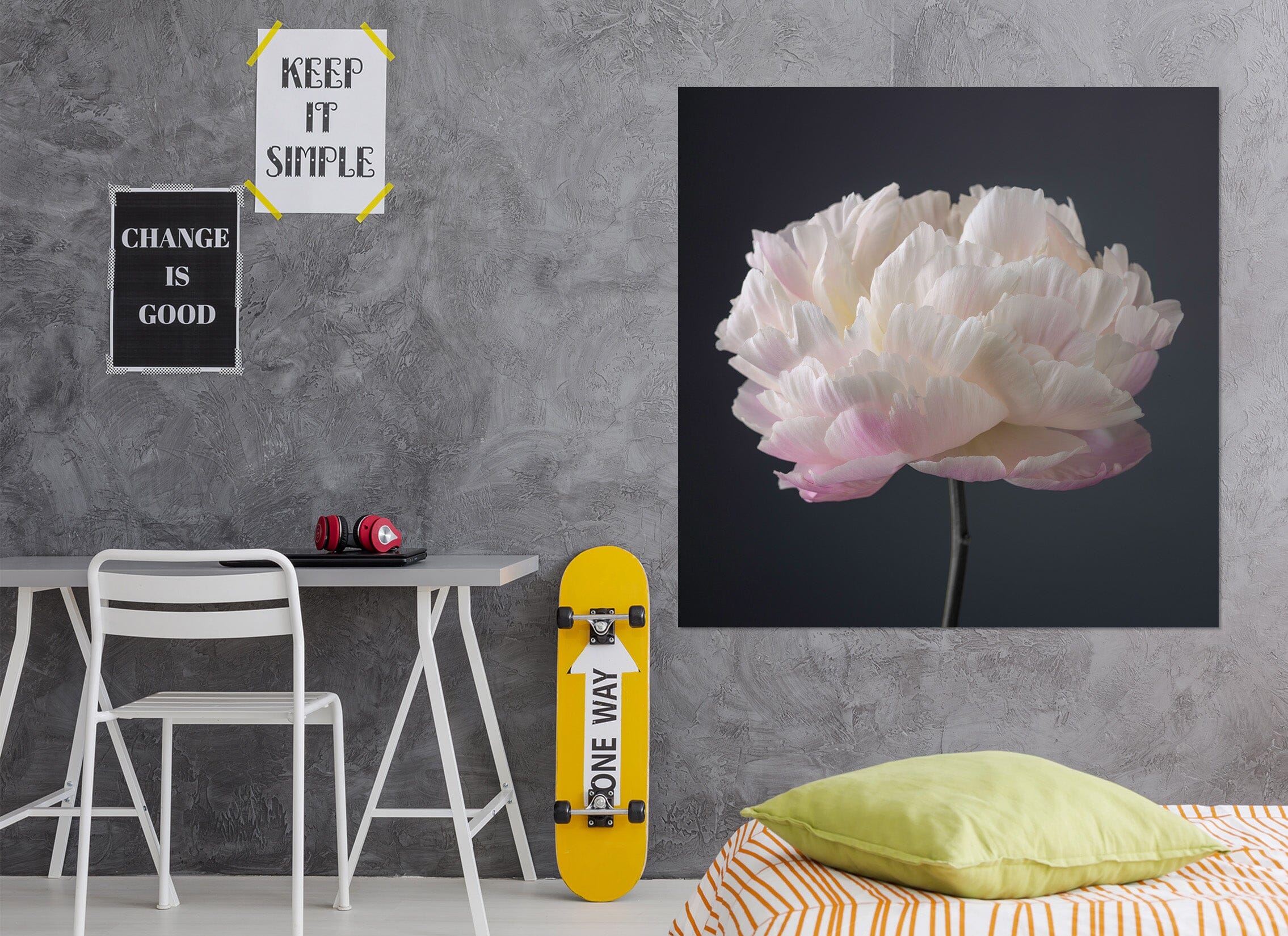 3D White Flowers 024 Assaf Frank Wall Sticker Wallpaper AJ Wallpaper 2 