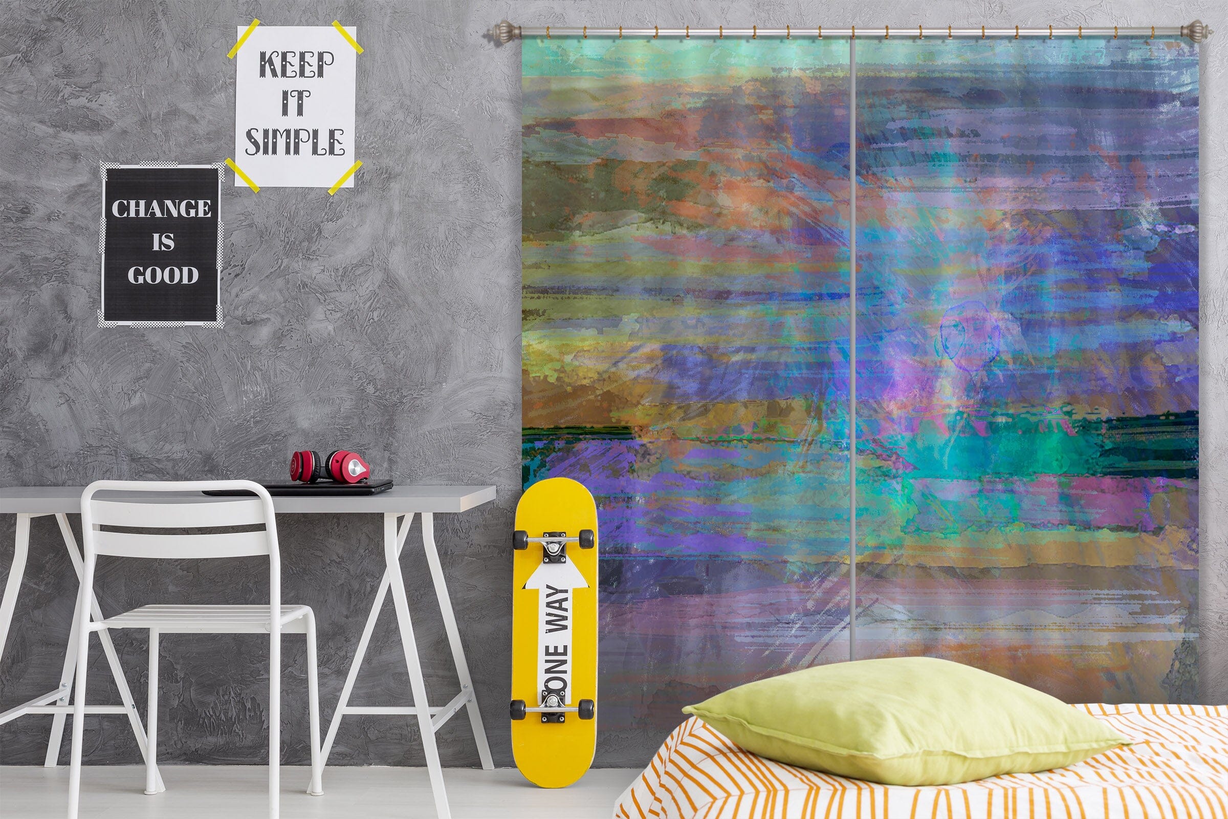 3D Color Graffiti 233 Michael Tienhaara Curtain Curtains Drapes Curtains AJ Creativity Home 