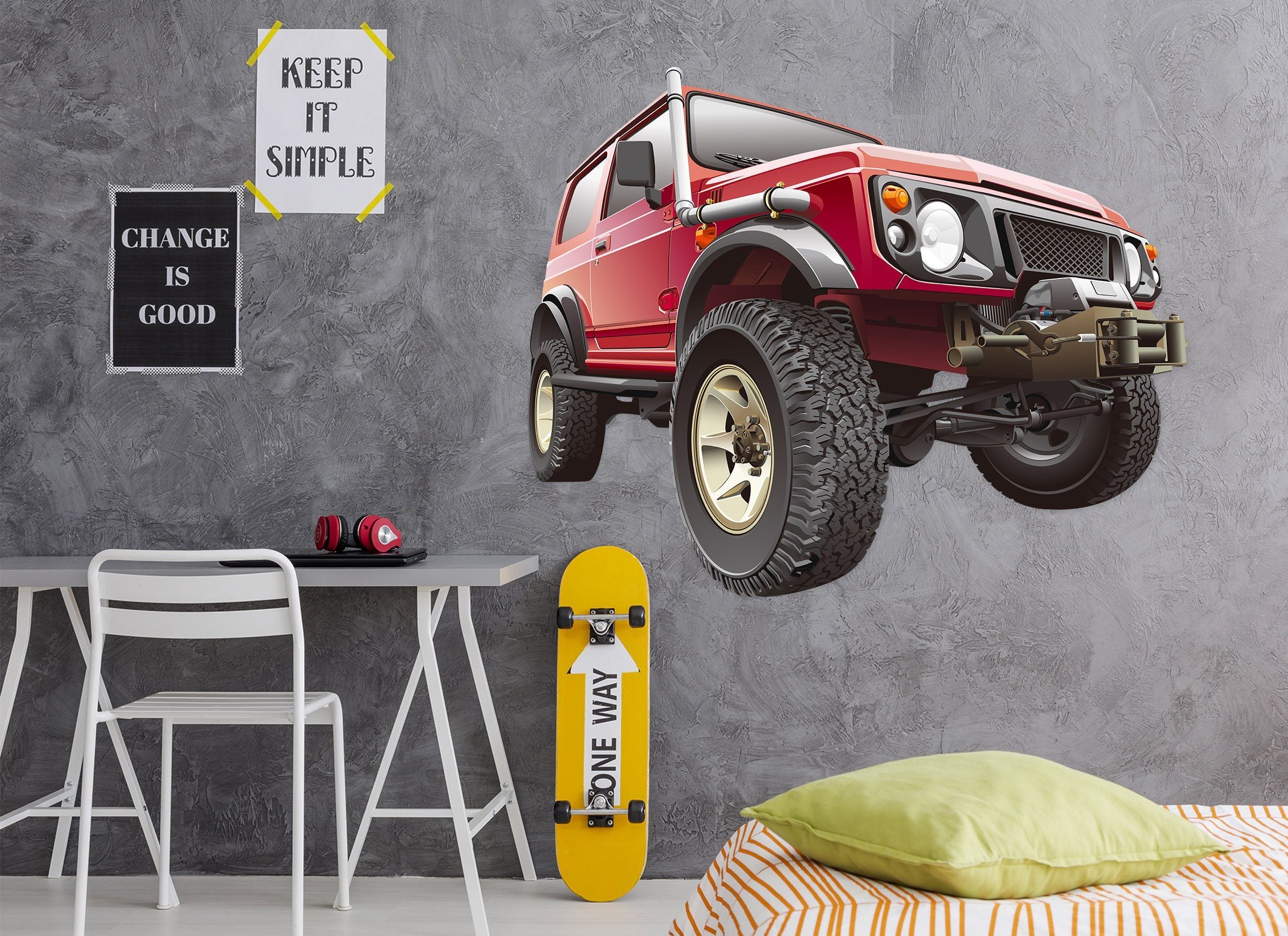 3D Carro Saindo Da Parede 0025 Vehicles Wallpaper AJ Wallpaper 