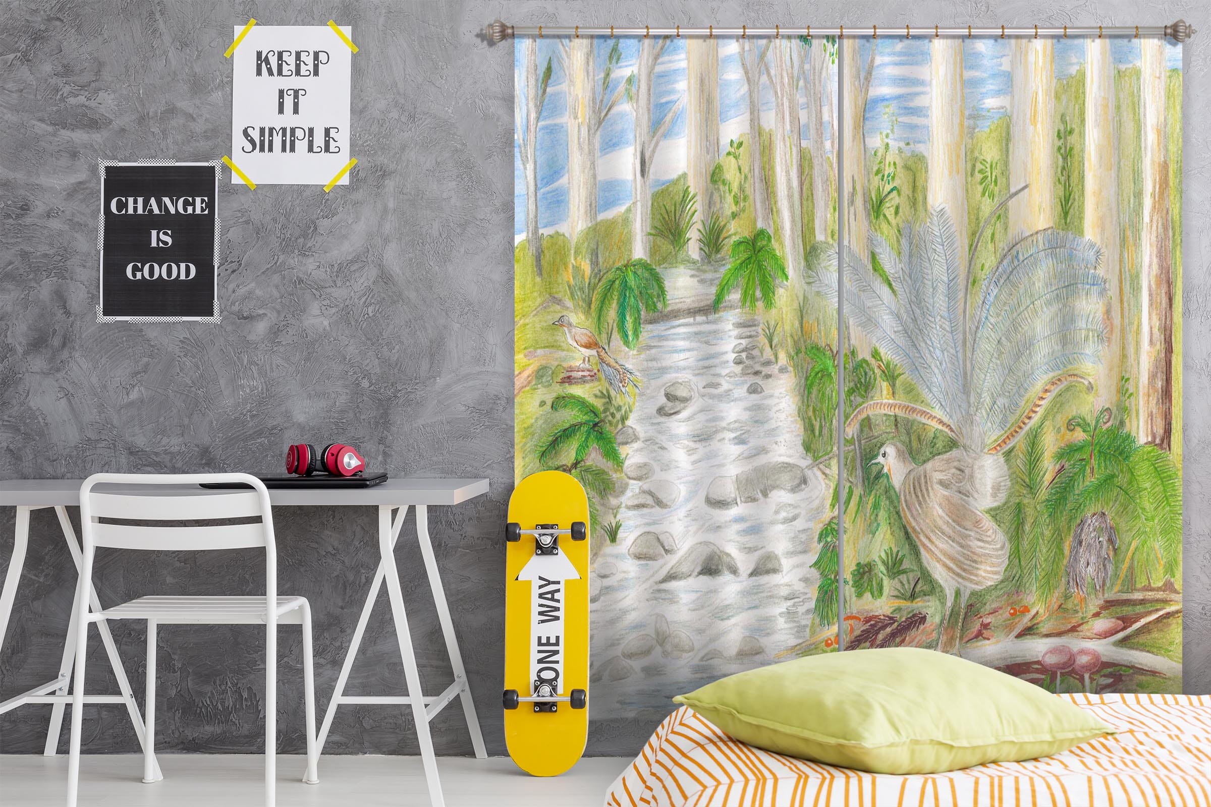 3D Forest Path 051 Michael Sewell Curtain Curtains Drapes Curtains AJ Creativity Home 