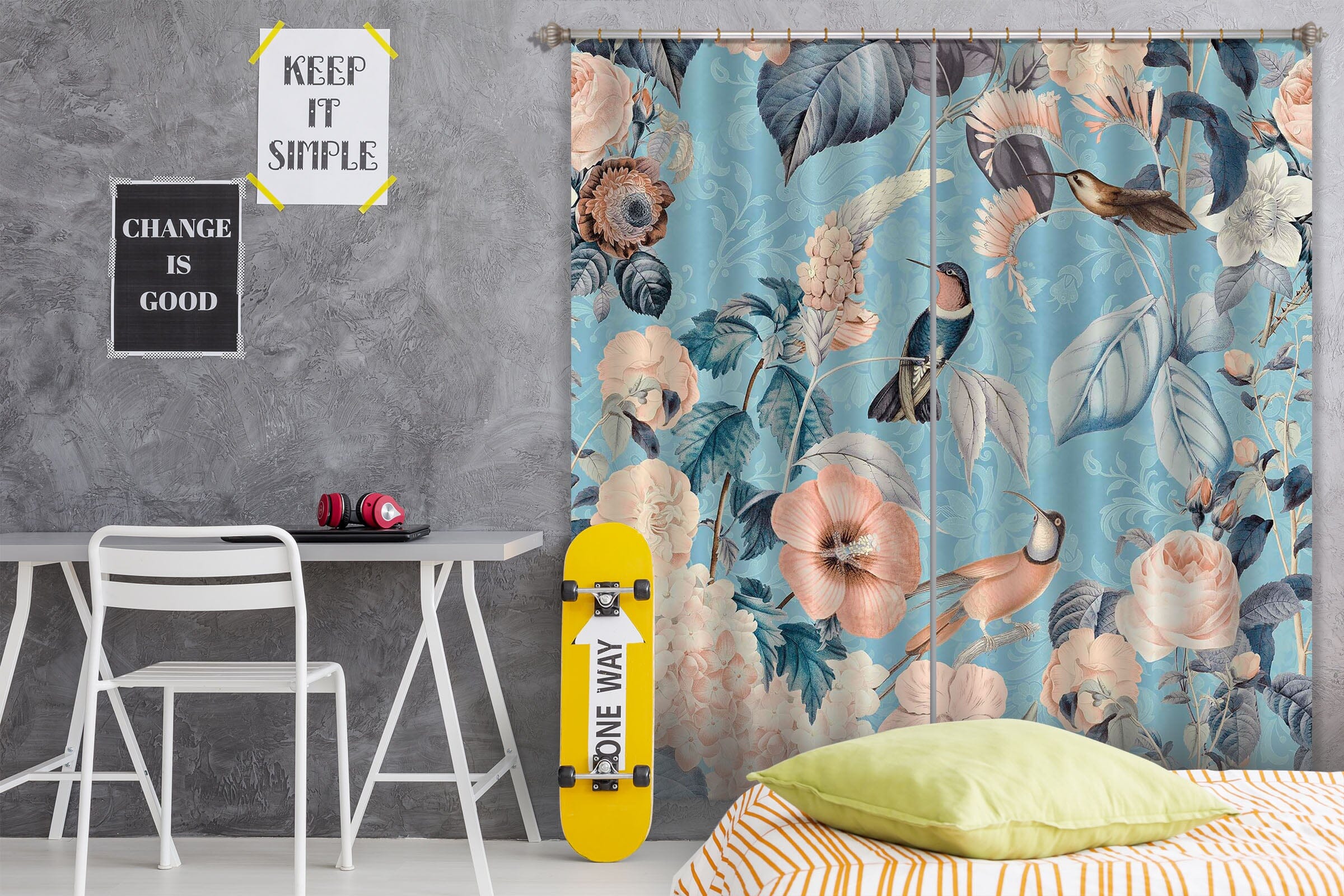 3D Flowers Home 062 Andrea haase Curtain Curtains Drapes Curtains AJ Creativity Home 