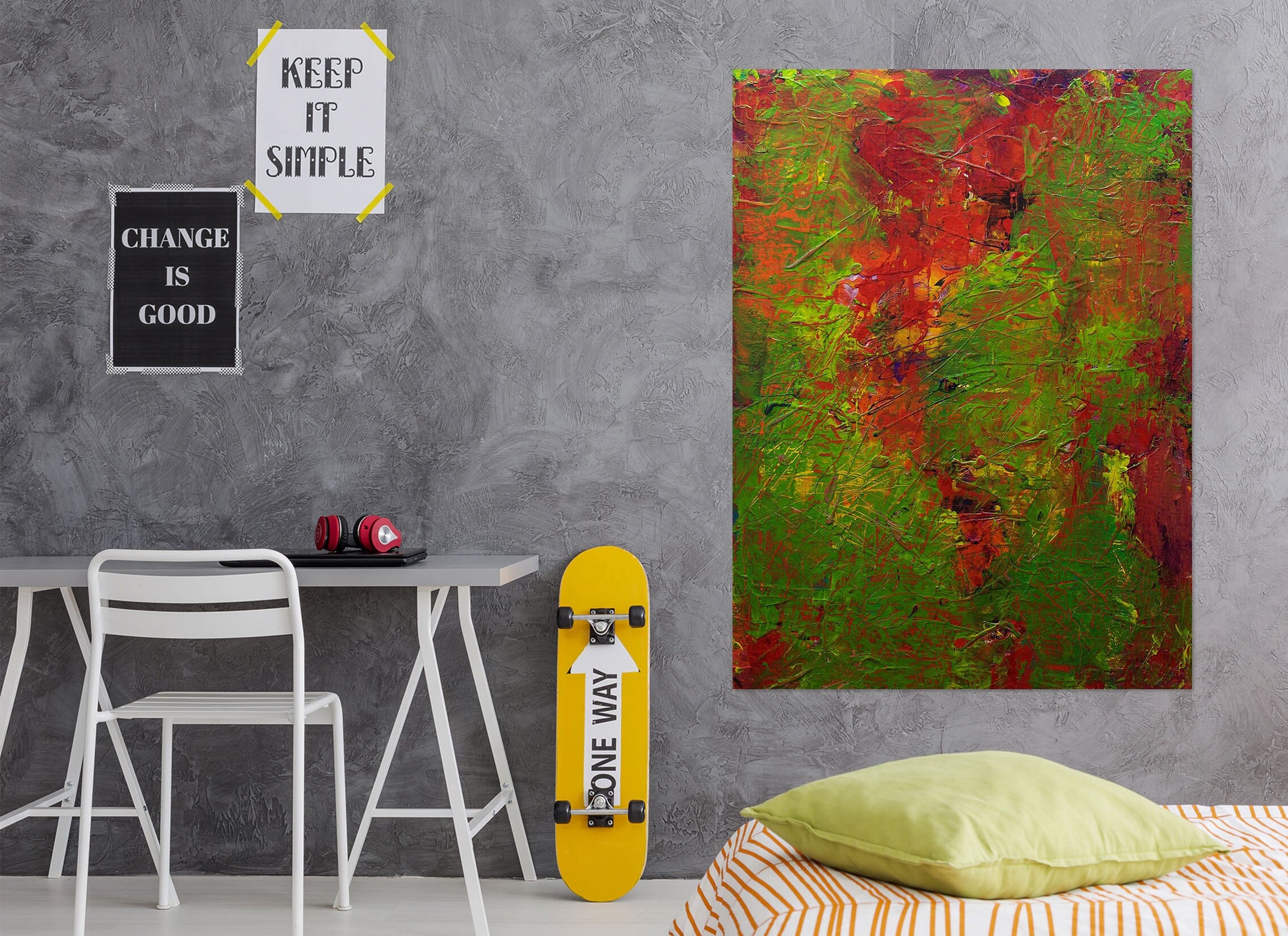 3D Safflower Green Leaf 026 Allan P. Friedlander Wall Sticker Wallpaper AJ Wallpaper 2 