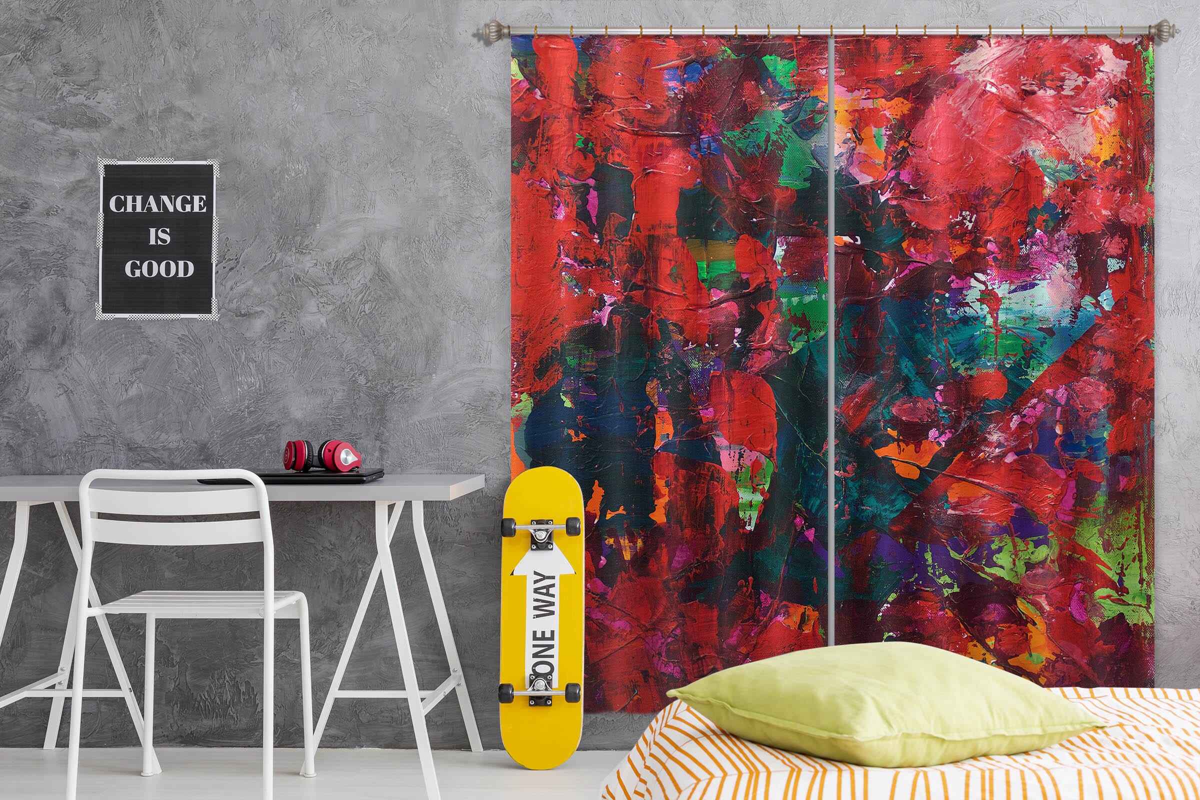 3D Red Forest 110 Allan P. Friedlander Curtain Curtains Drapes Curtains AJ Creativity Home 