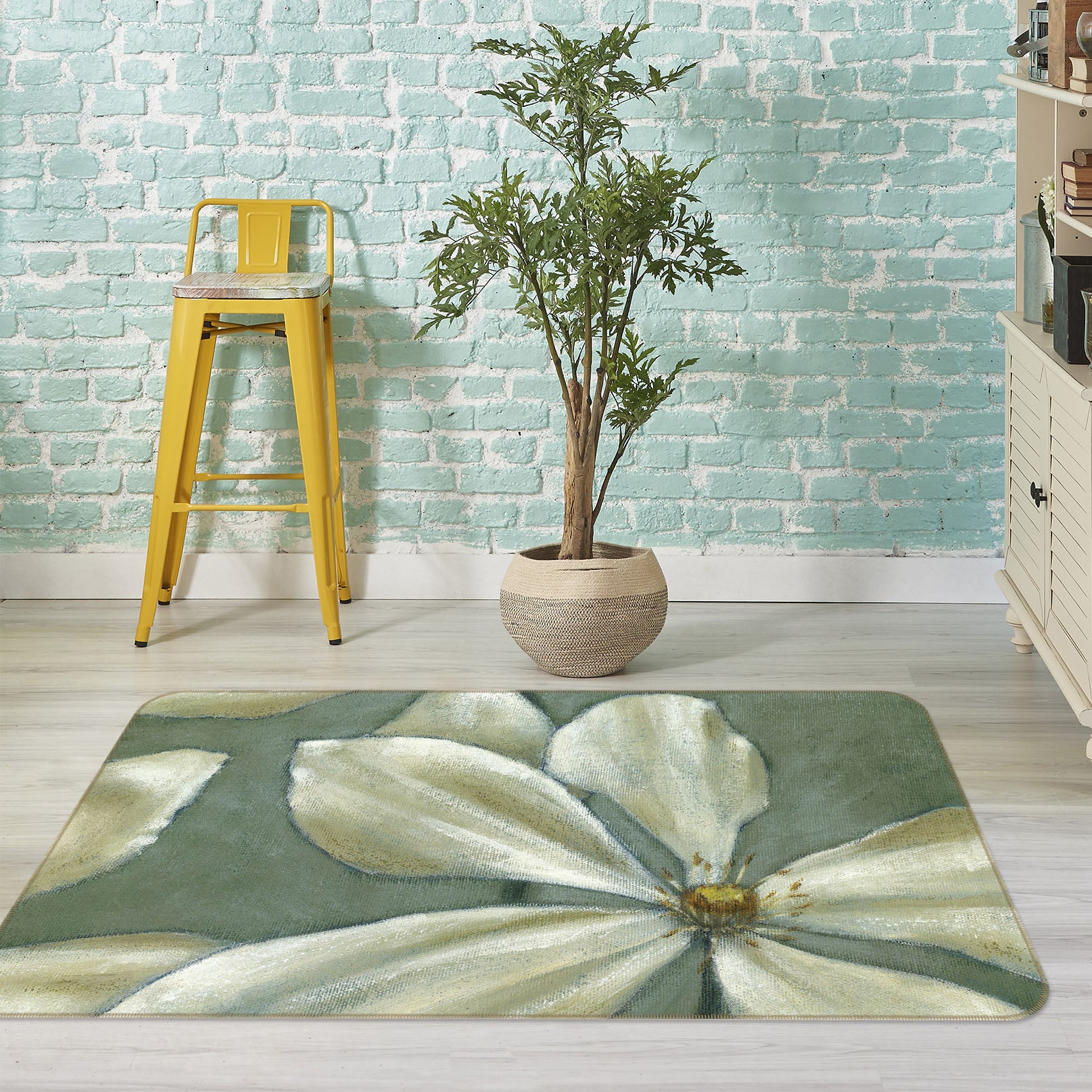 3D Flower 32024 Non Slip Rug Mat