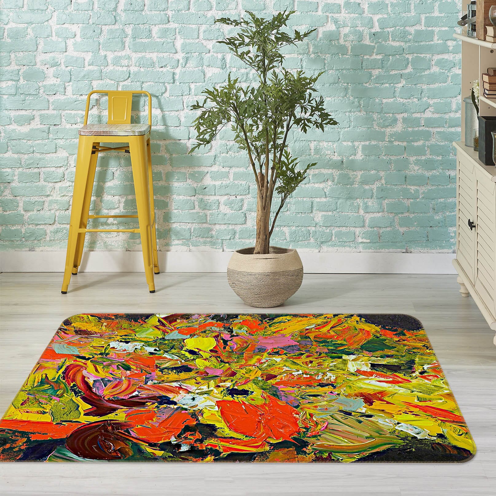 3D Color Pattern 1008 Allan P. Friedlander Rug Non Slip Rug Mat Mat AJ Creativity Home 