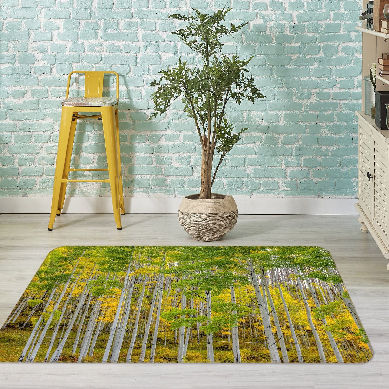 3D Autumn Forest 1158 Marco Carmassi Rug Non Slip Rug Mat Mat AJ Creativity Home 