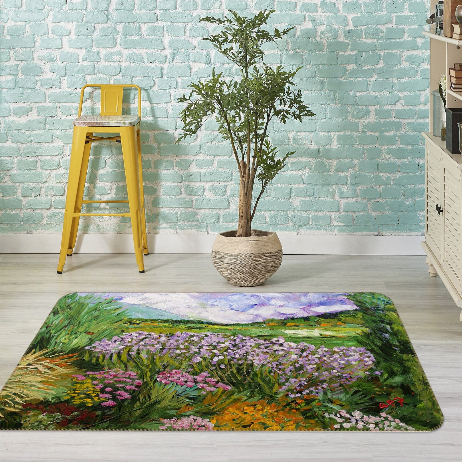 3D Flower Dream 1105 Allan P. Friedlander Rug Non Slip Rug Mat Mat AJ Creativity Home 