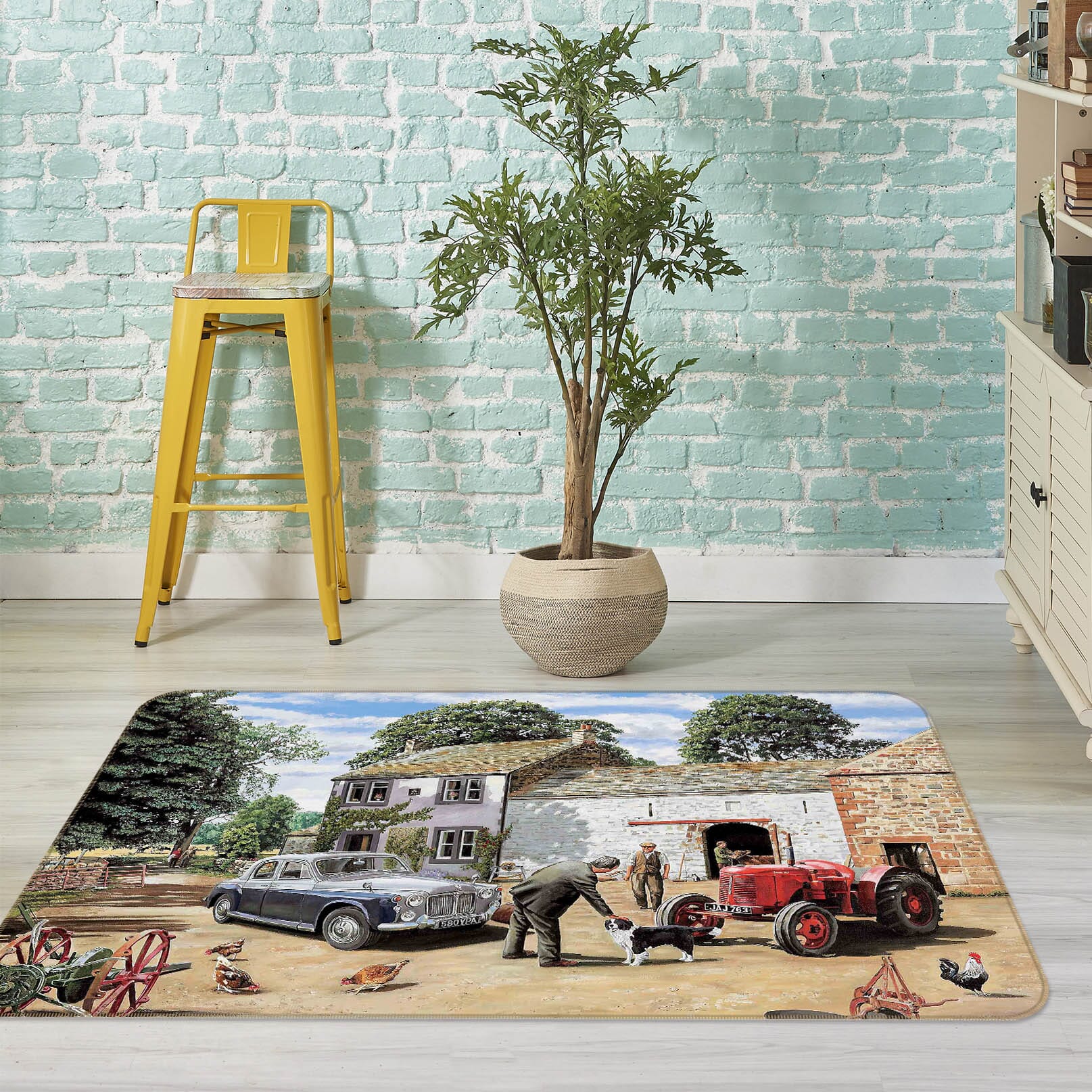 3D Greeting The Vet 1076 Trevor Mitchell Rug Non Slip Rug Mat Mat AJ Creativity Home 