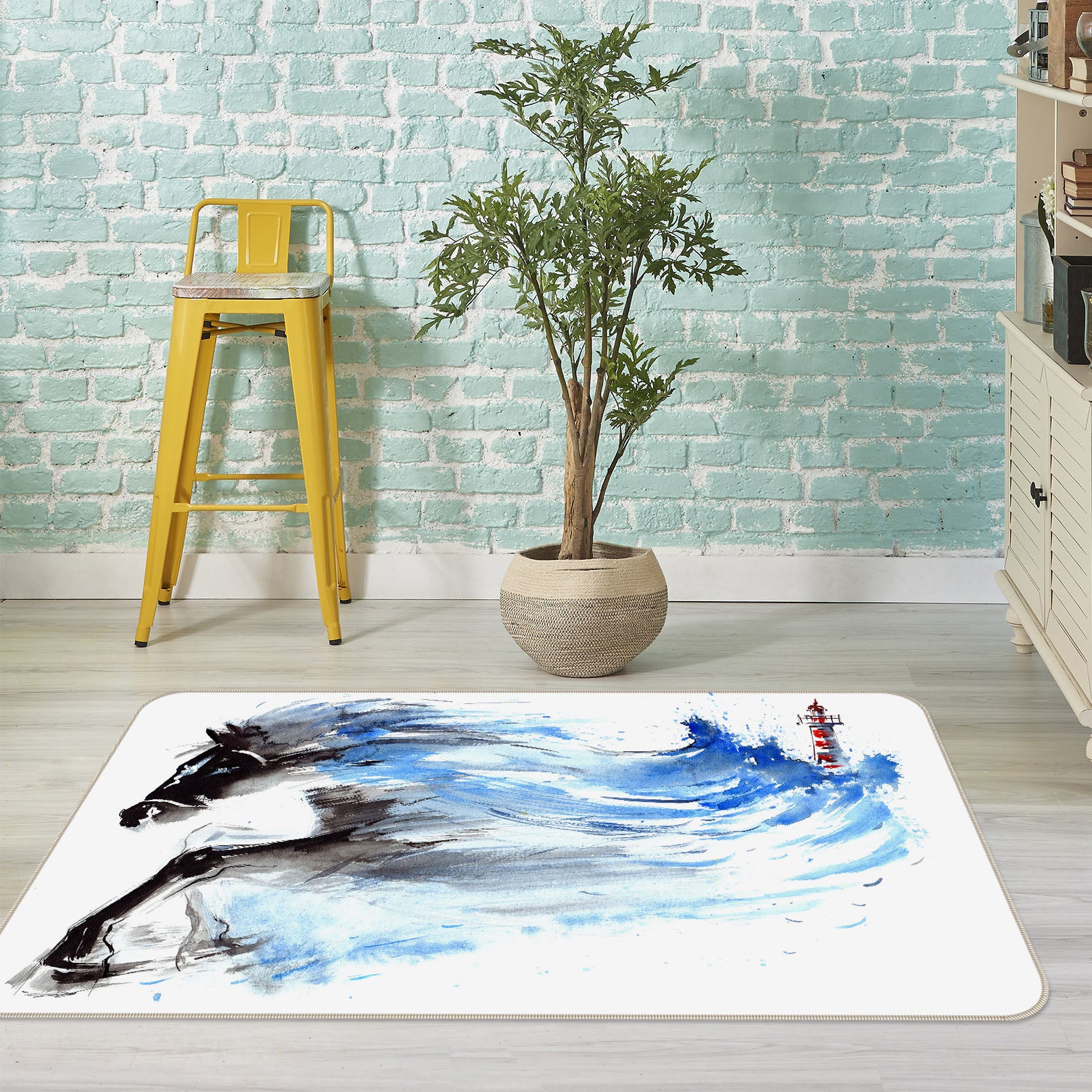3D Horse 34115 Non Slip Rug Mat
