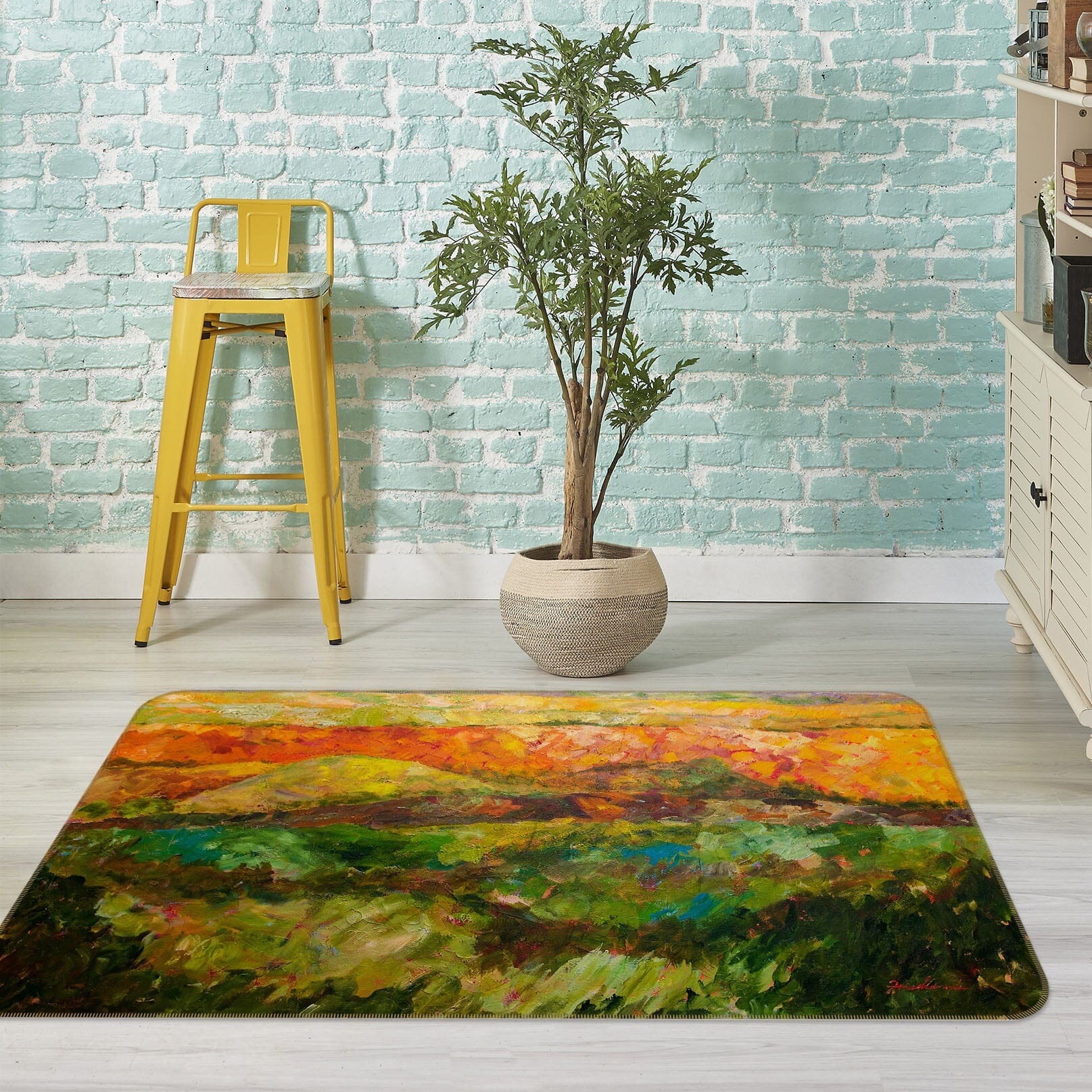 3D Grassland Plant 1018 Allan P. Friedlander Rug Non Slip Rug Mat Mat AJ Creativity Home 