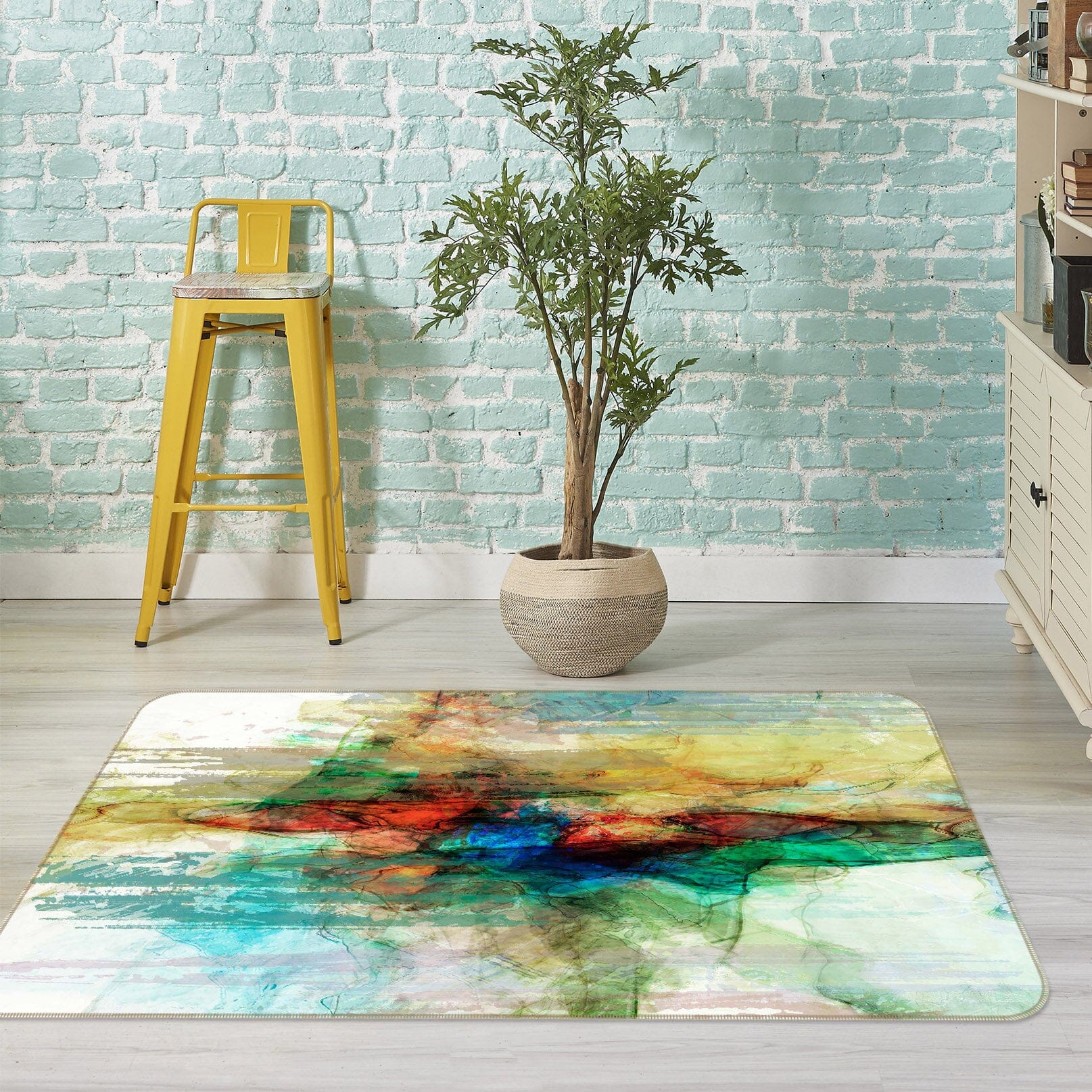 3D Colored Pond 1031 Michael Tienhaara Rug Non Slip Rug Mat Mat AJ Creativity Home 