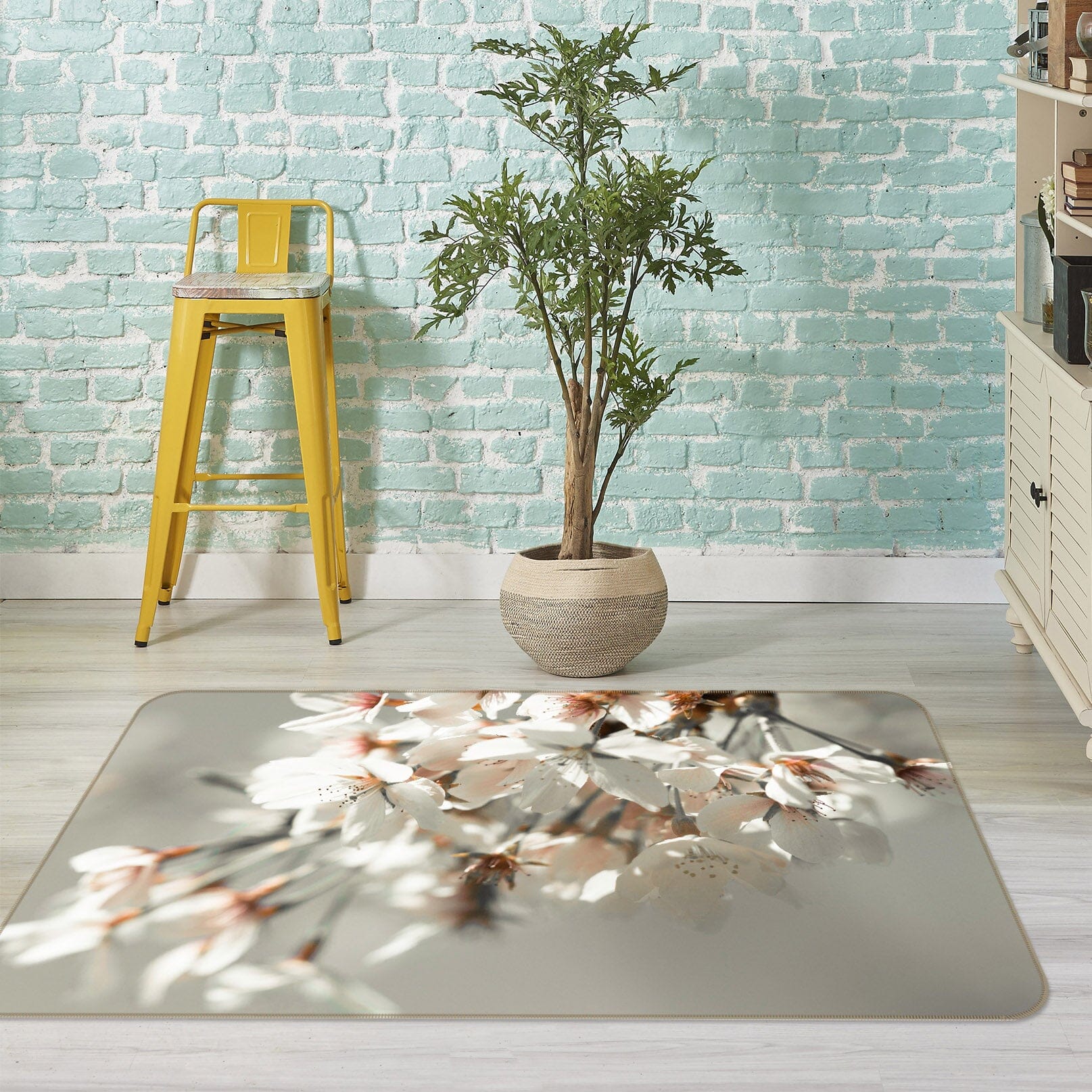 3D Peach Blossom 3008 Assaf Frank Rug Non Slip Rug Mat Mat AJ Creativity Home 
