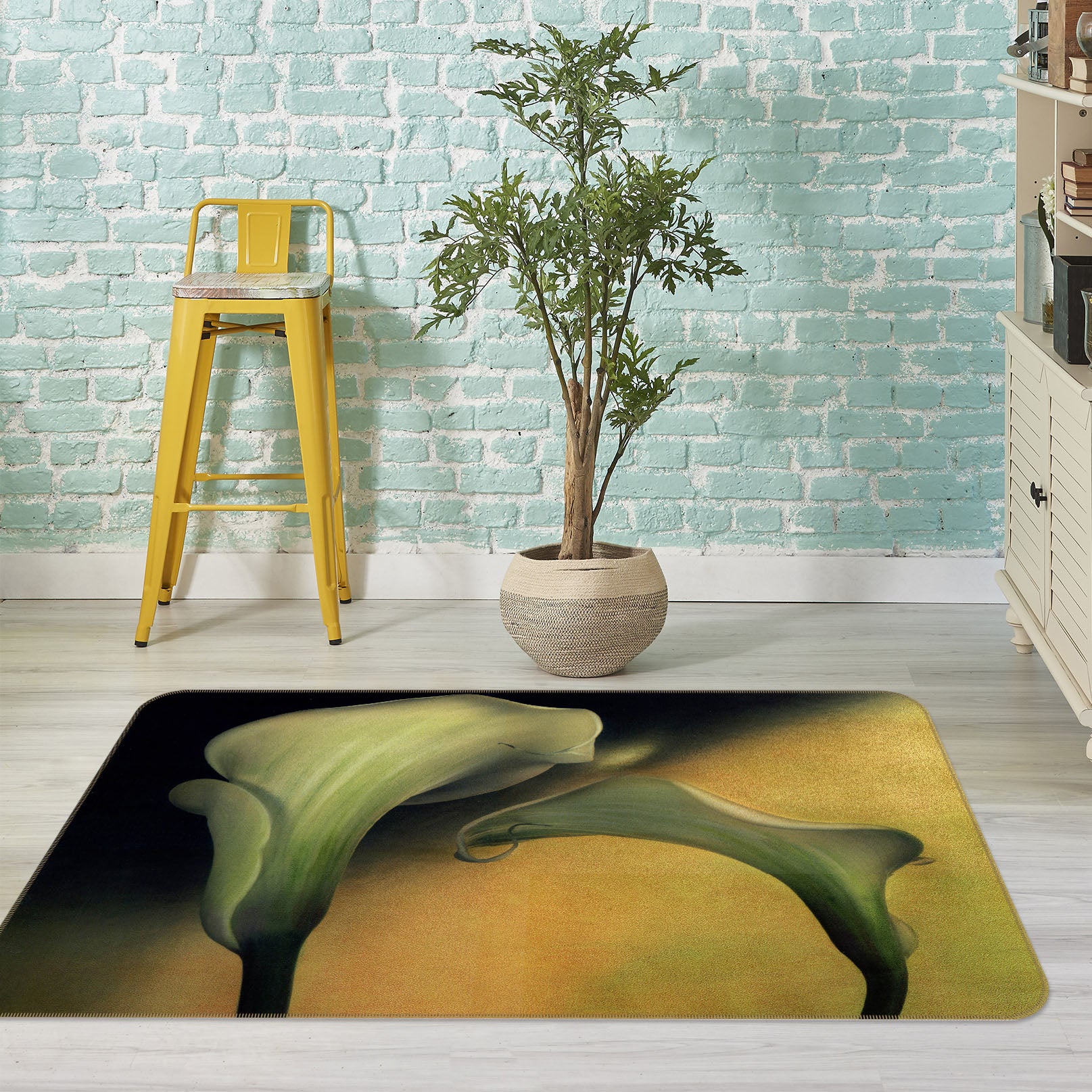 3D Petal 32034 Non Slip Rug Mat
