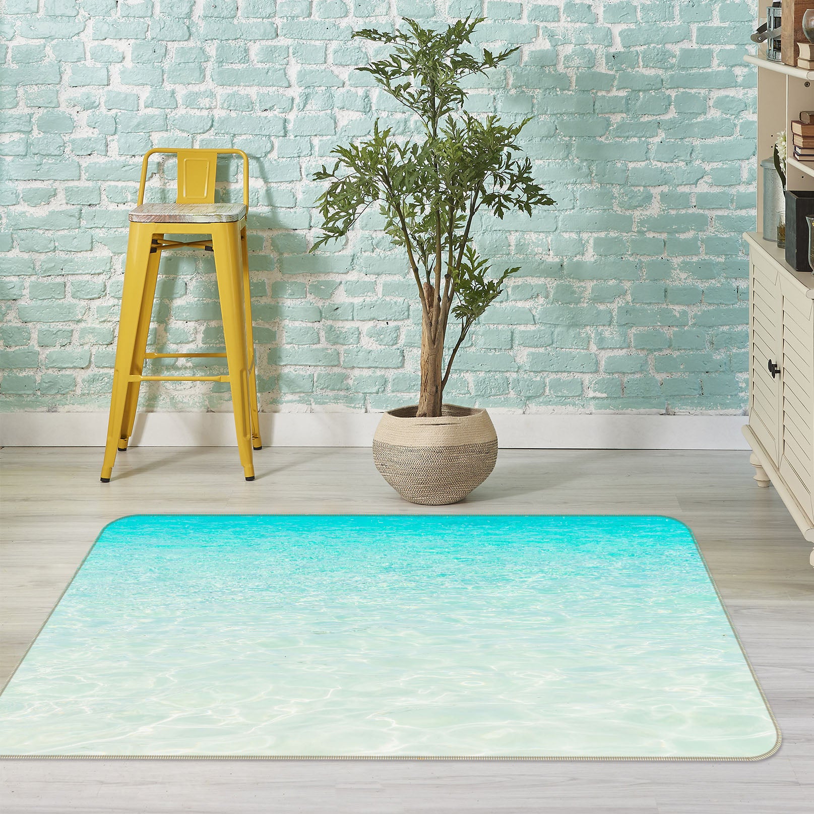 3D Seawater 34060 Non Slip Rug Mat