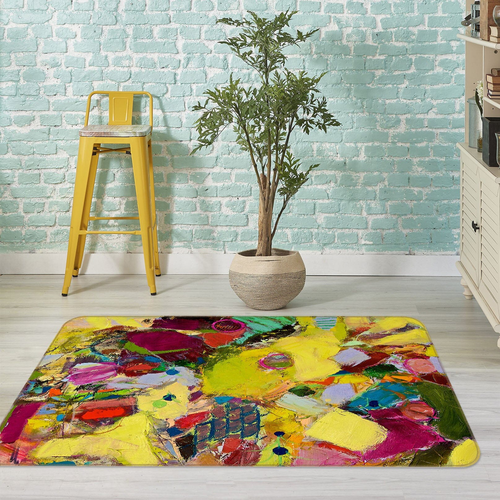 3D Field Flowers 1013 Allan P. Friedlander Rug Non Slip Rug Mat Mat AJ Creativity Home 