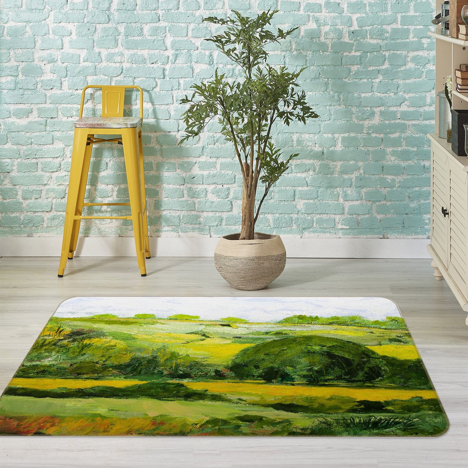 3D Lacey Green 1083 Allan P. Friedlander Rug Non Slip Rug Mat Mat AJ Creativity Home 