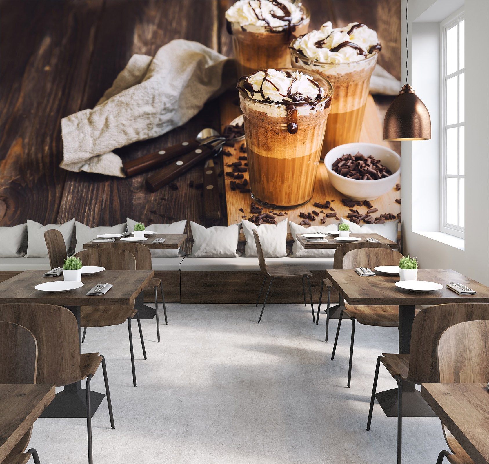 3D Ice Cream Puff 31 Wall Murals Wallpaper AJ Wallpaper 2 