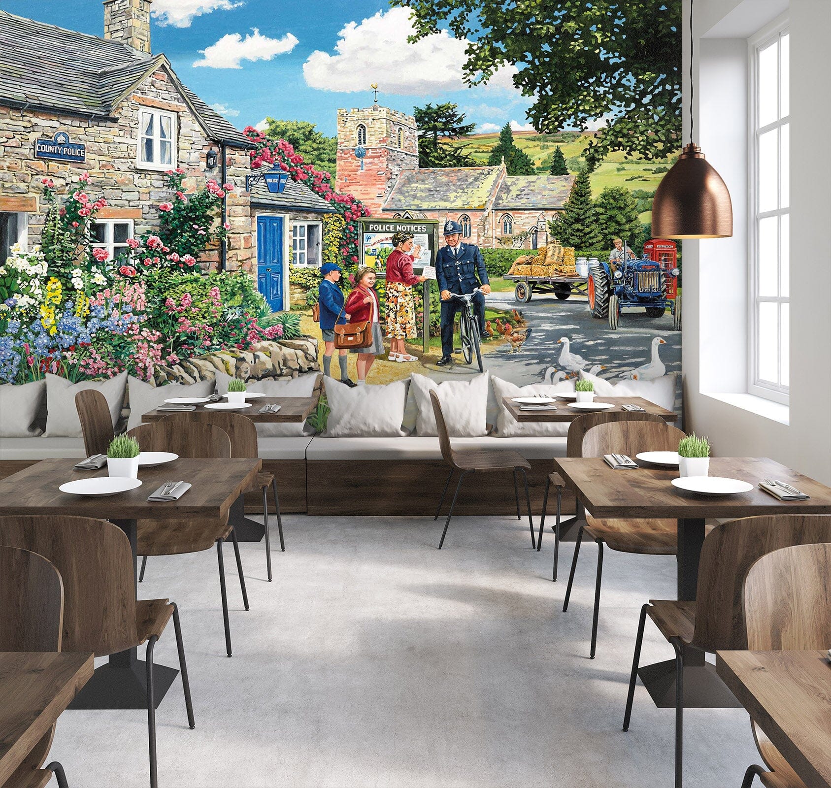 3D The Police House 1063 Trevor Mitchell Wall Mural Wall Murals Wallpaper AJ Wallpaper 2 