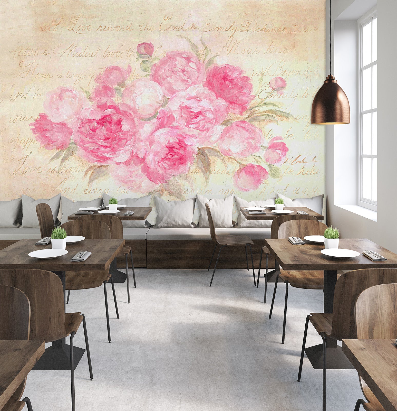 3D Rose Blossom 1617 Debi Coules Wall Mural Wall Murals