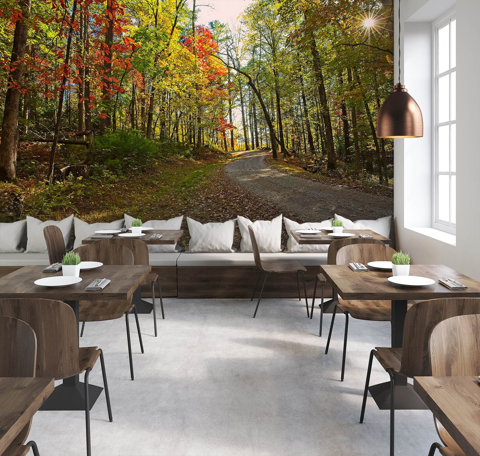 3D Forest Road 117 Kathy Barefield Wall Mural Wall Murals Wallpaper AJ Wallpaper 2 