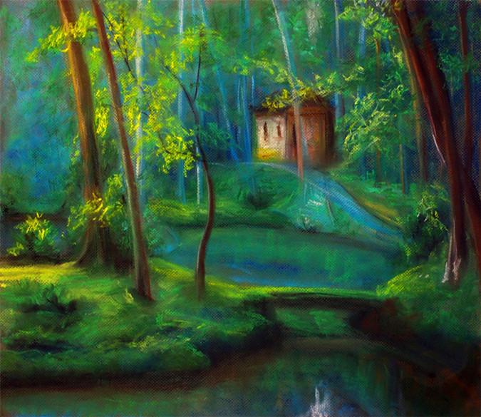 3D Fairy Deep Forest Hut 087 Wallpaper AJ Wallpaper 
