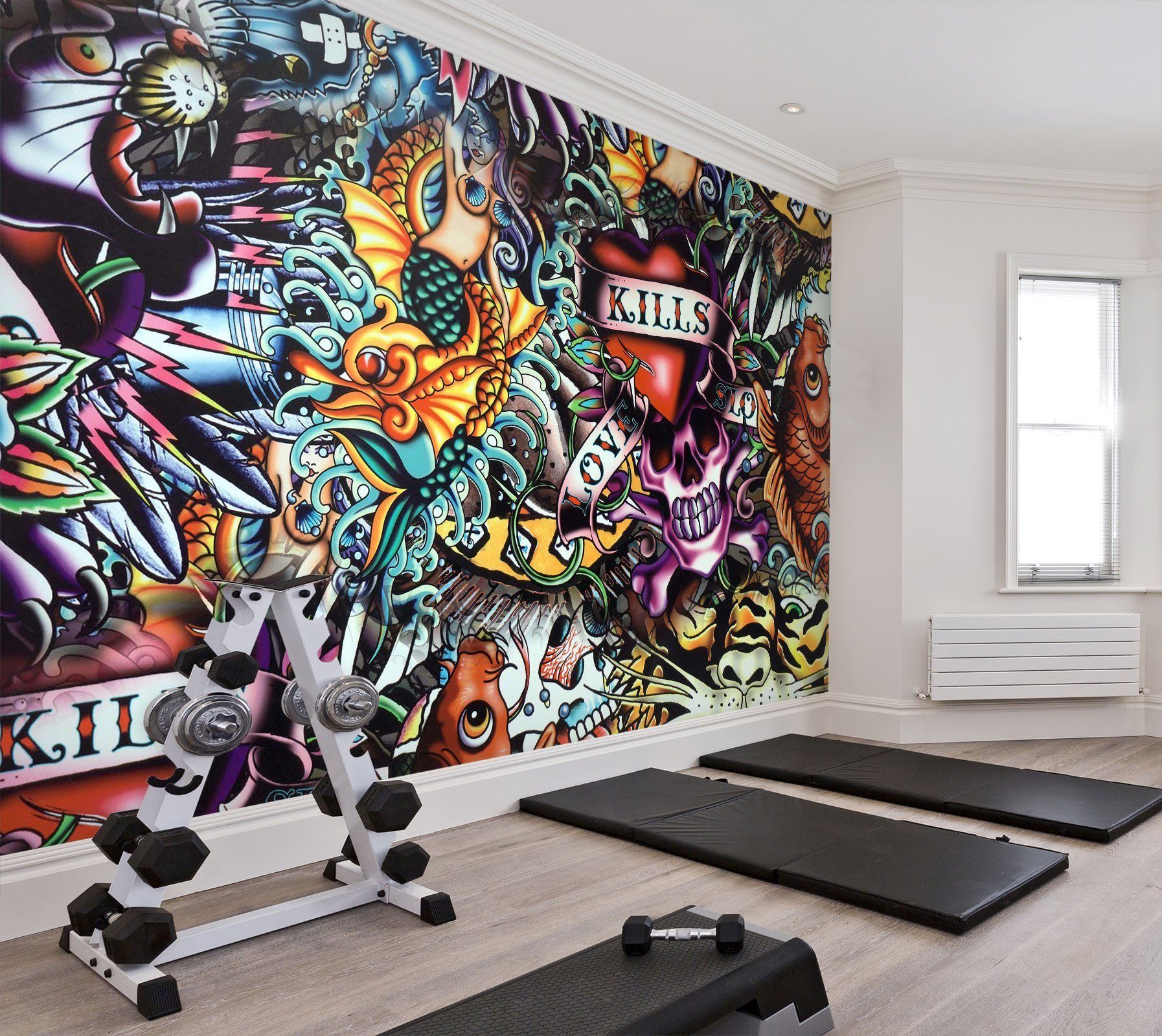 3D Abstract graffiti 38 Wall Murals Wallpaper AJ Wallpaper 